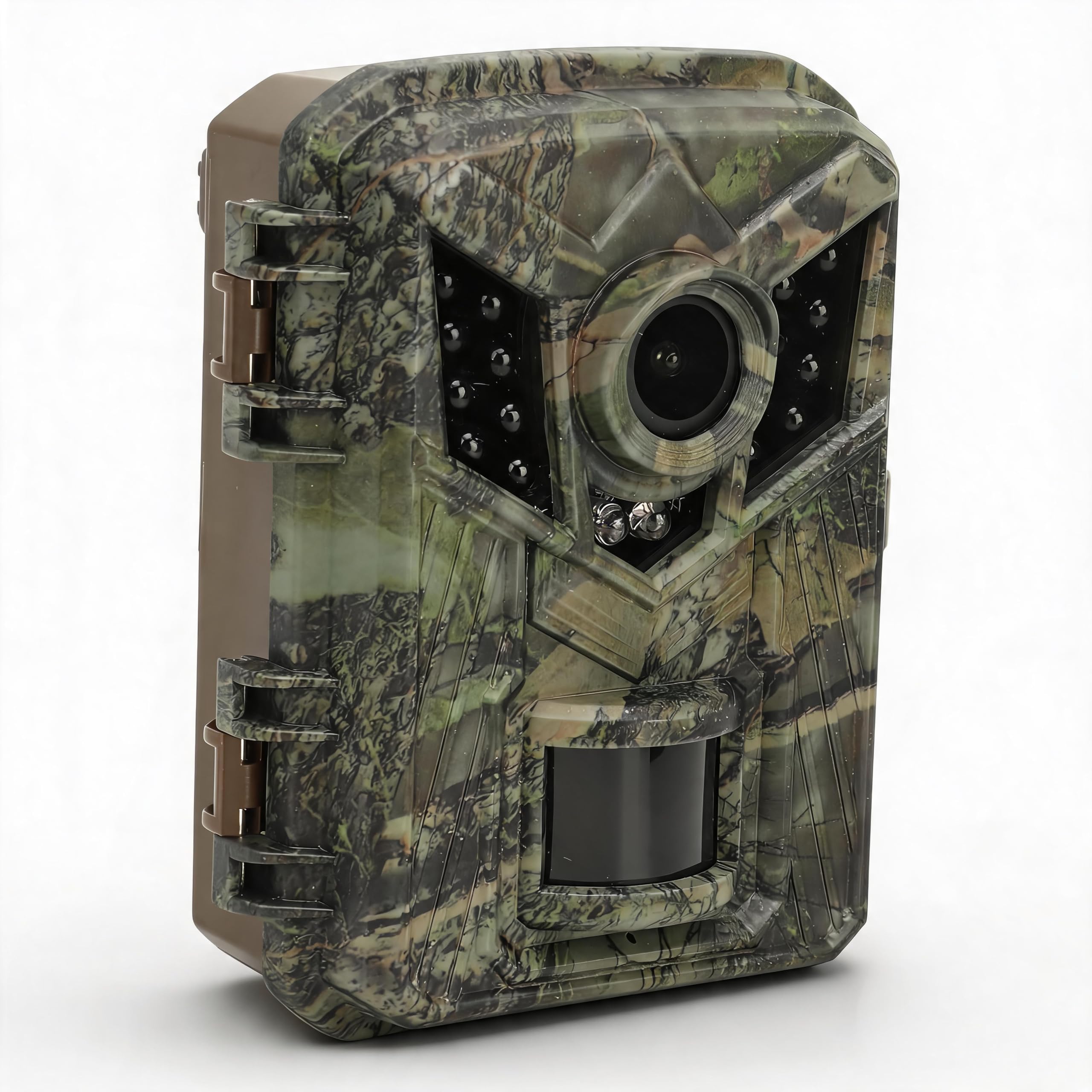 mini trail camera, 16mp 1080p game camera motion detection with ir night vision, 0.2s time, ip66 pir sensor video cam for wildlife scouting
