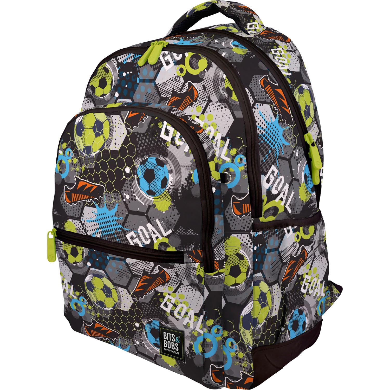 Grafoplás | Mochila Escolar Tres Compartimentos | 33x46x22,5cm | Zona Acolchada para Portátil | Modelo Rubber