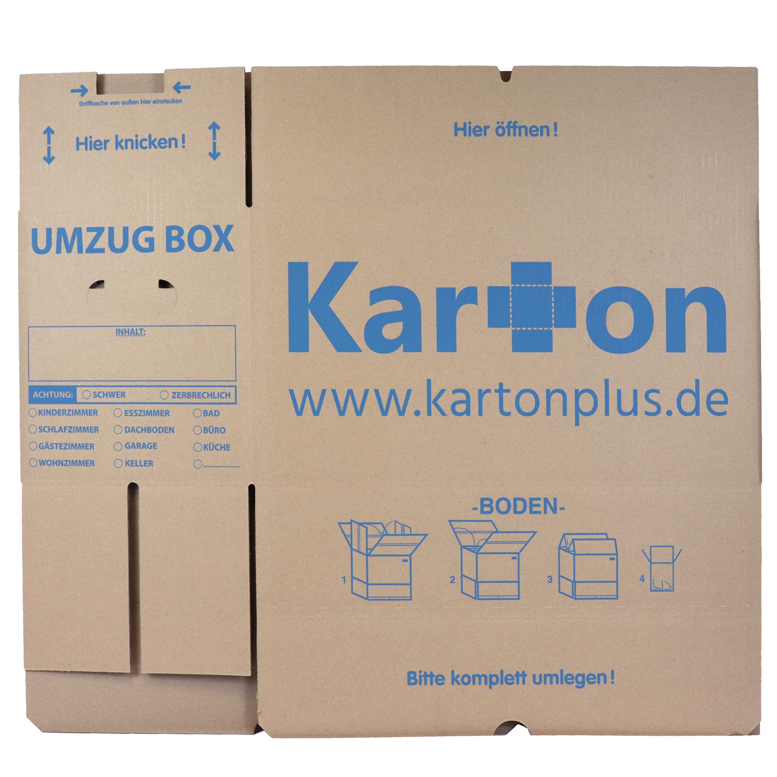 Umzugskartons 620 x 300 x 330 mm doppelter Boden Umzugskiste Karton