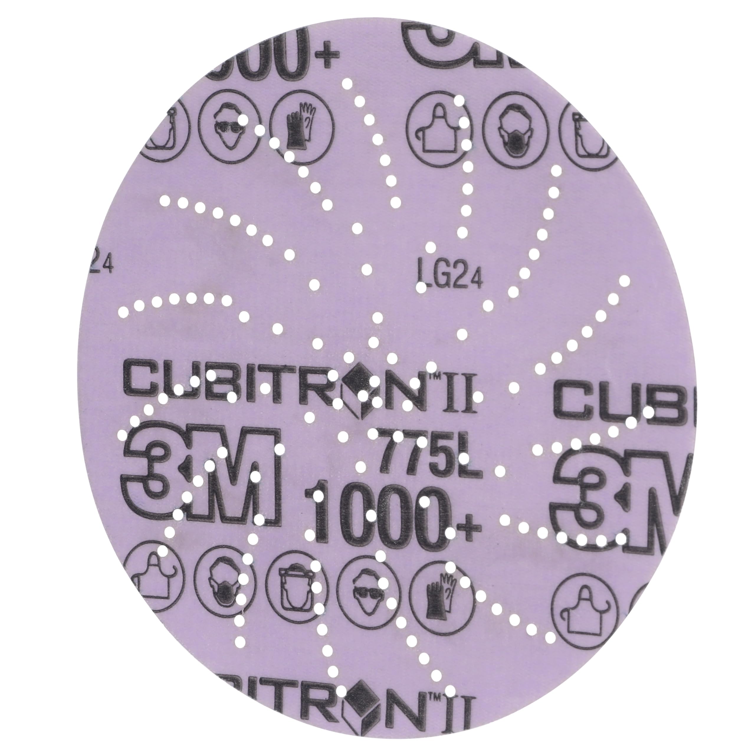 3M Xtract Cubitron II Disco de film 775L, 1000+ 3MIL, 50/Carton | 127 mm x NH, Die 500LG