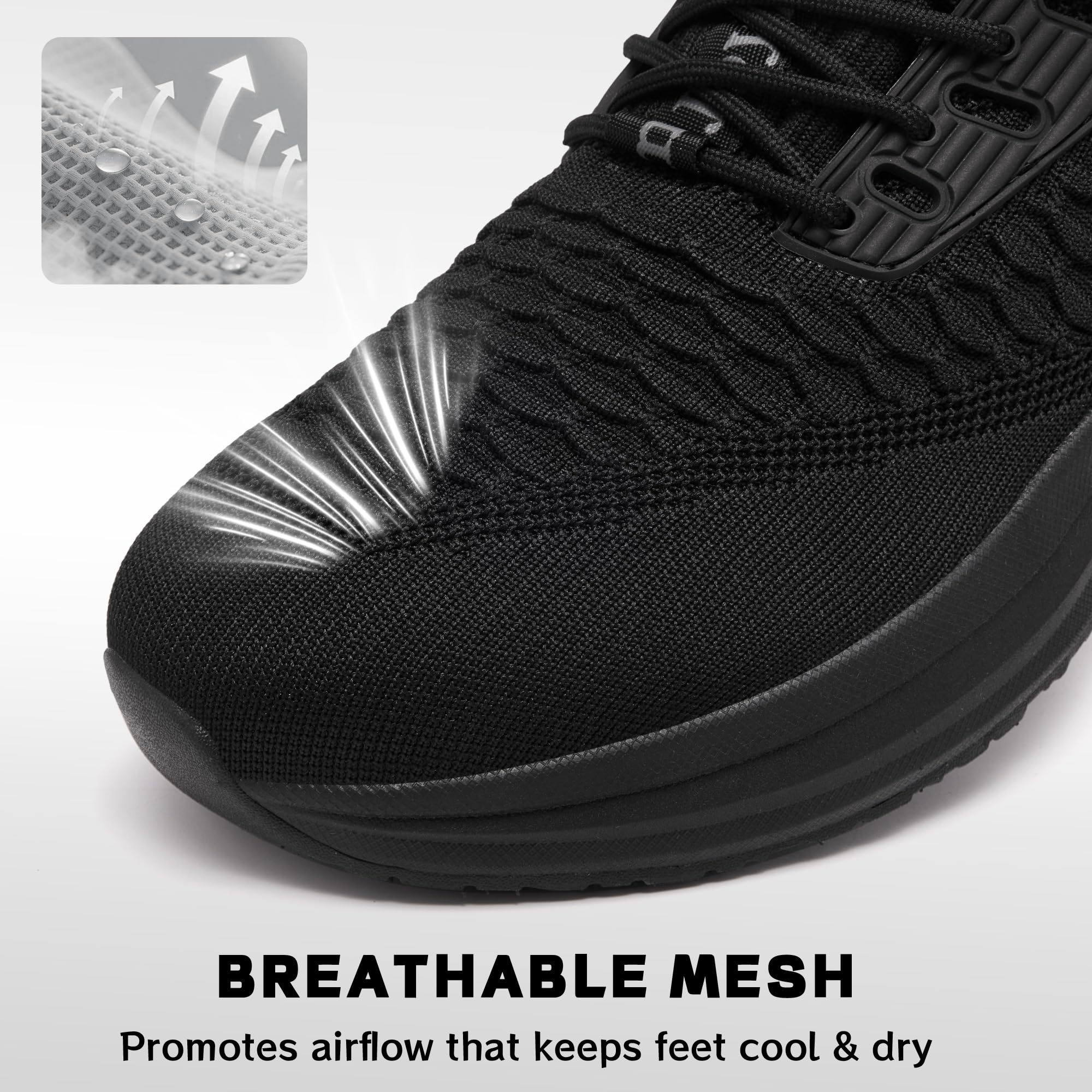 Herren-Walkingschuhe Große Größen Bereich 47–51 Sneaker Mesh Leichtgewicht Atmungsaktives Laufschuh für Herren Lässig Athletisches Training Herrenschuhe