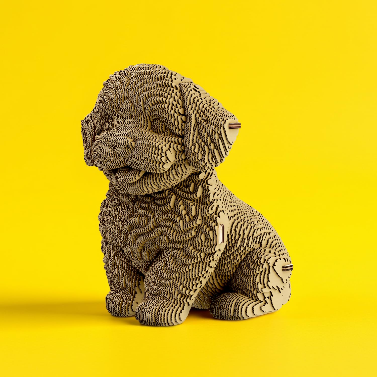 Perro Maltipoo Puzzle 3D de Cartón – Maqueta para Montar