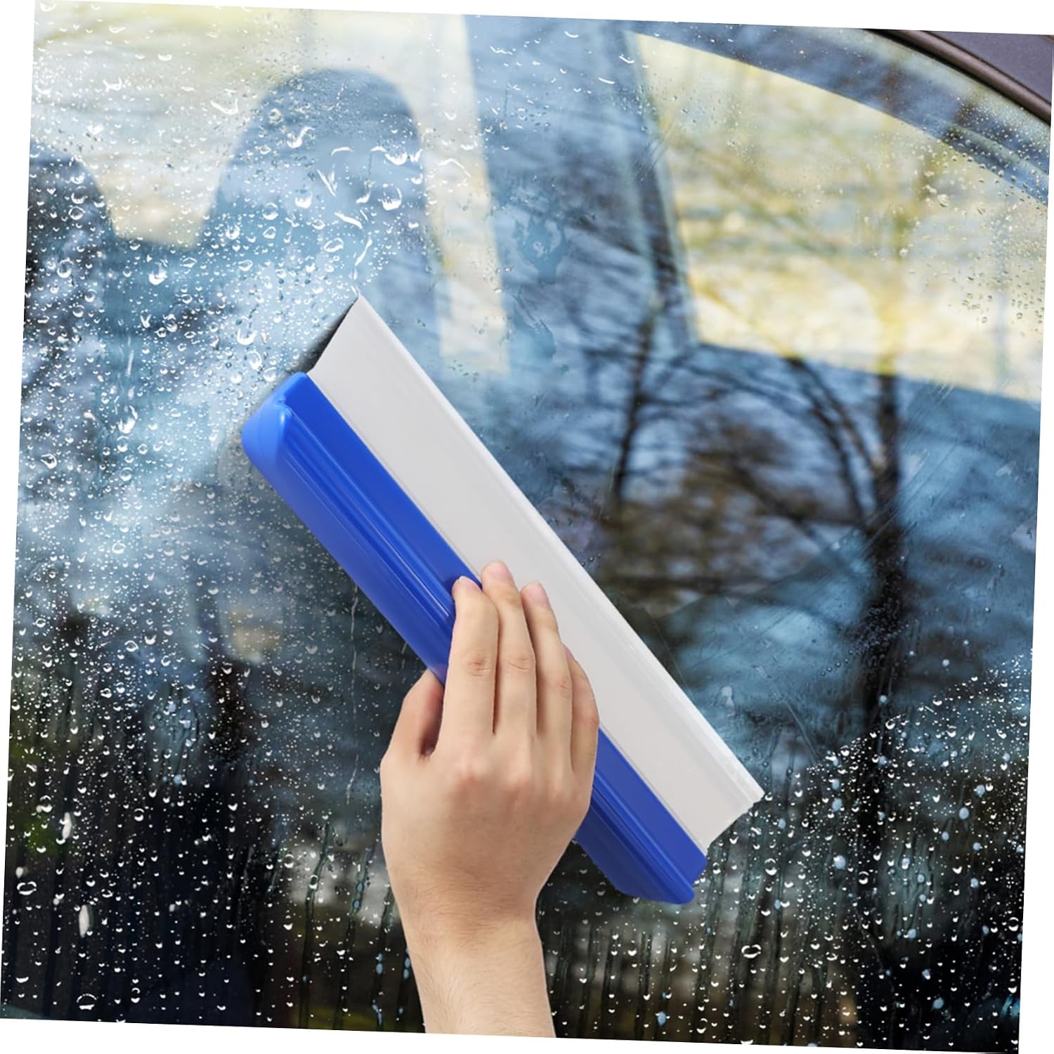 Zerodeko Car Squeegee Water Scraper Tool 12-Inch Window Cleaning Squeegee Soft Rubber Blade for Car Wash Shower and Windshield for Auto Detailing and Home Use