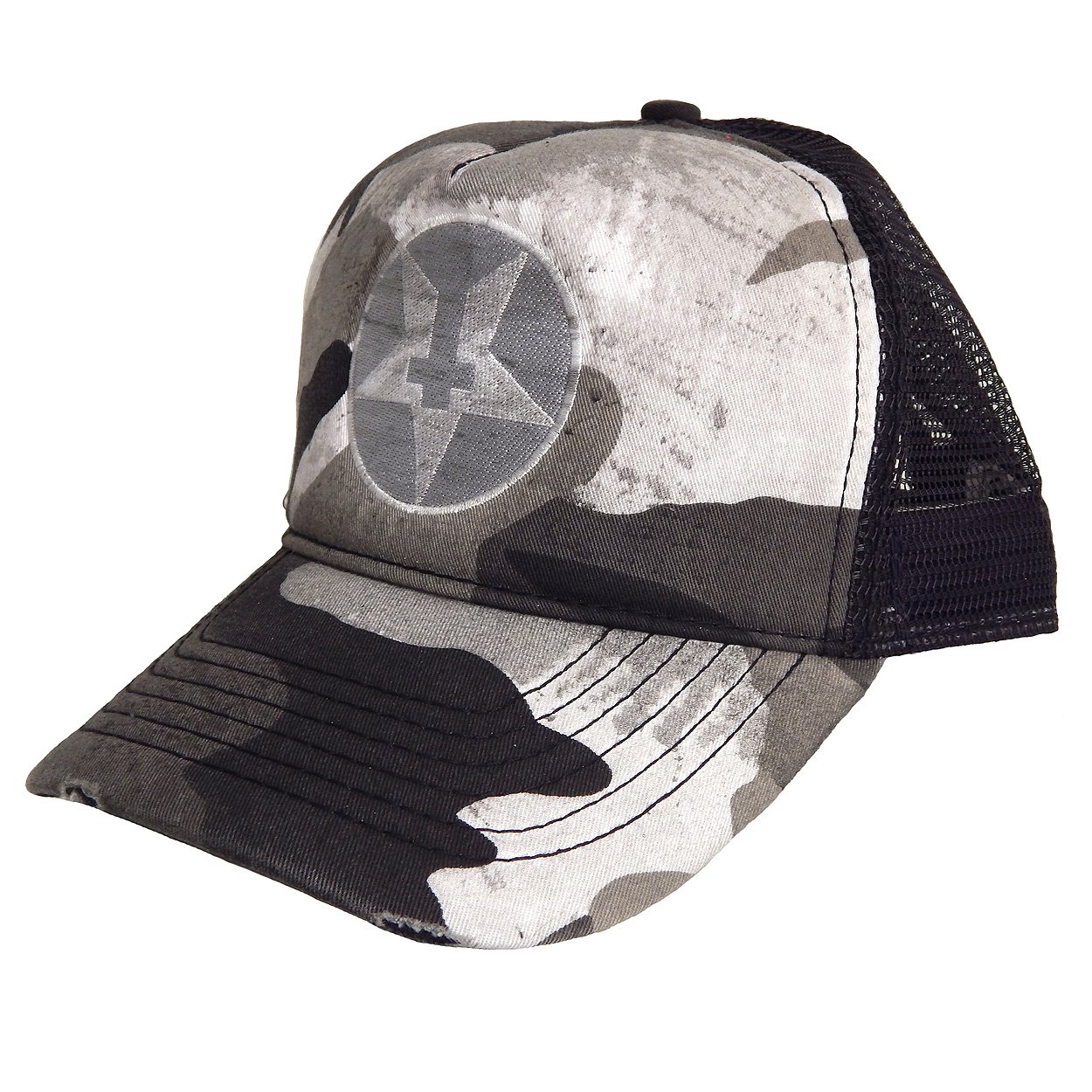 Junker Designs"Star Hat in Grey Camouflage