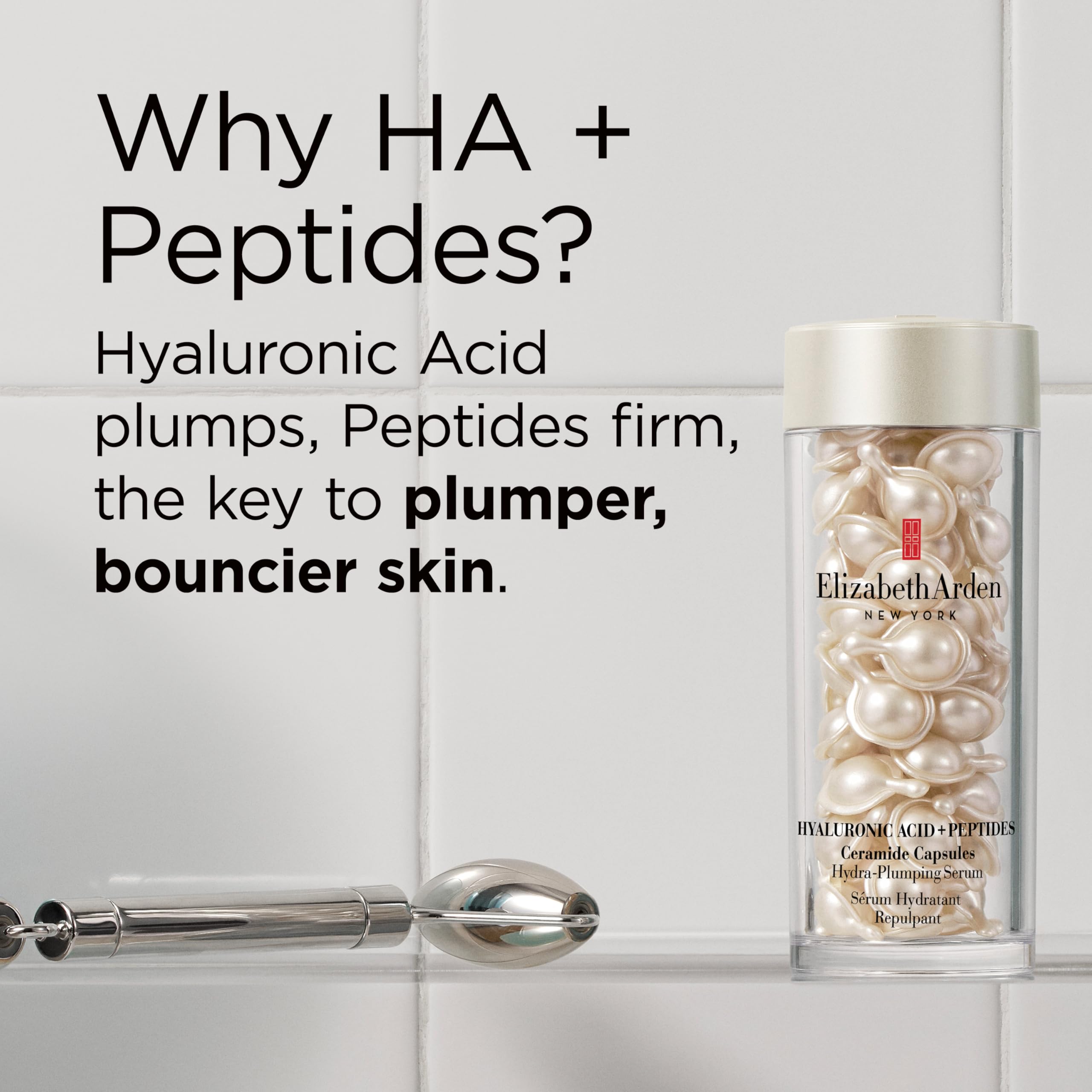 Elizabeth Arden Hyaluronic Acid + Peptides Ceramide Capsules Hydra-Plumping Serum