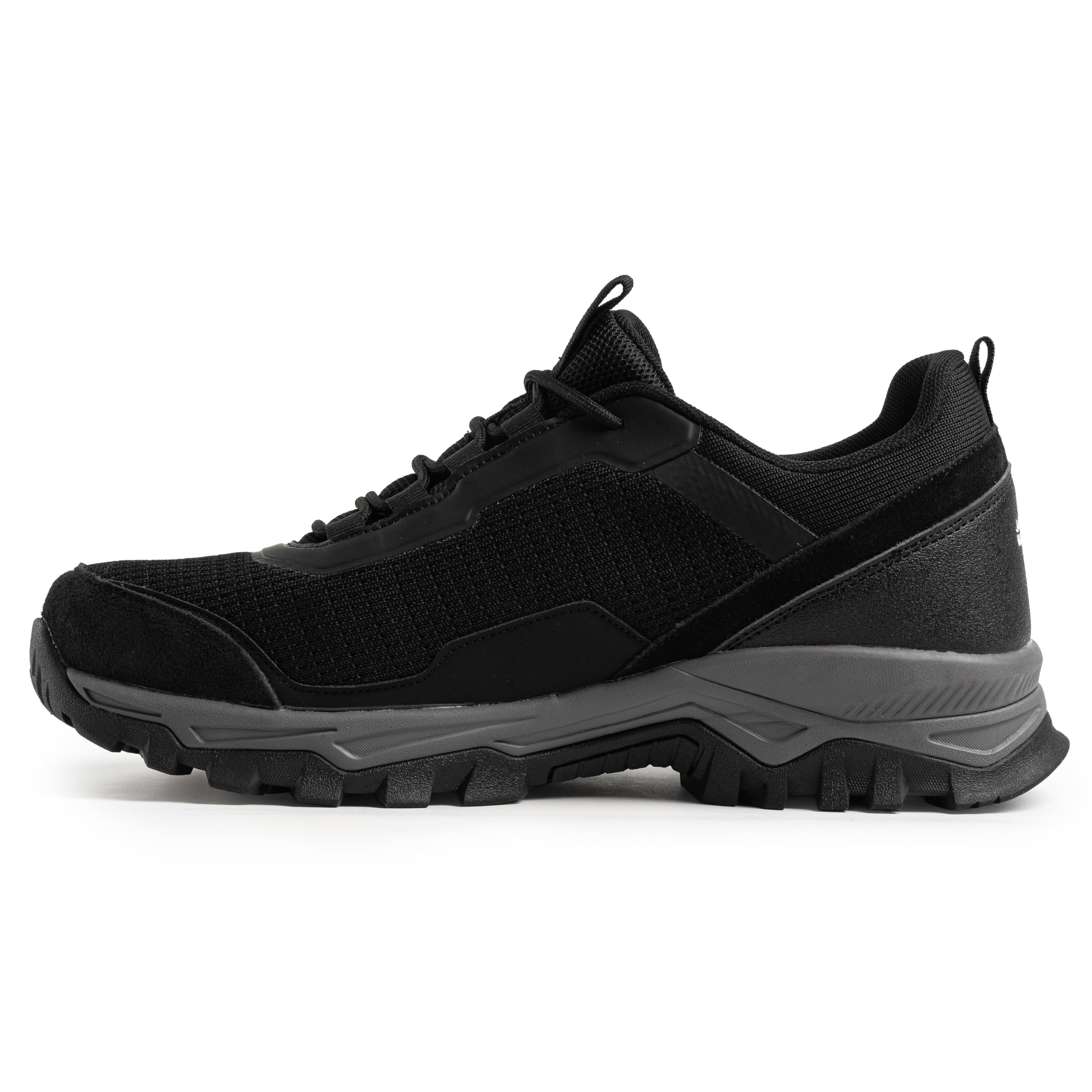 Jack Walker Zapatillas de senderismo para hombre, piel de ante auténtica con plantillas de espuma viscoelástica, impermeables Hydroguard, zapatos ligeros para senderismo y senderismo, calzado ideal