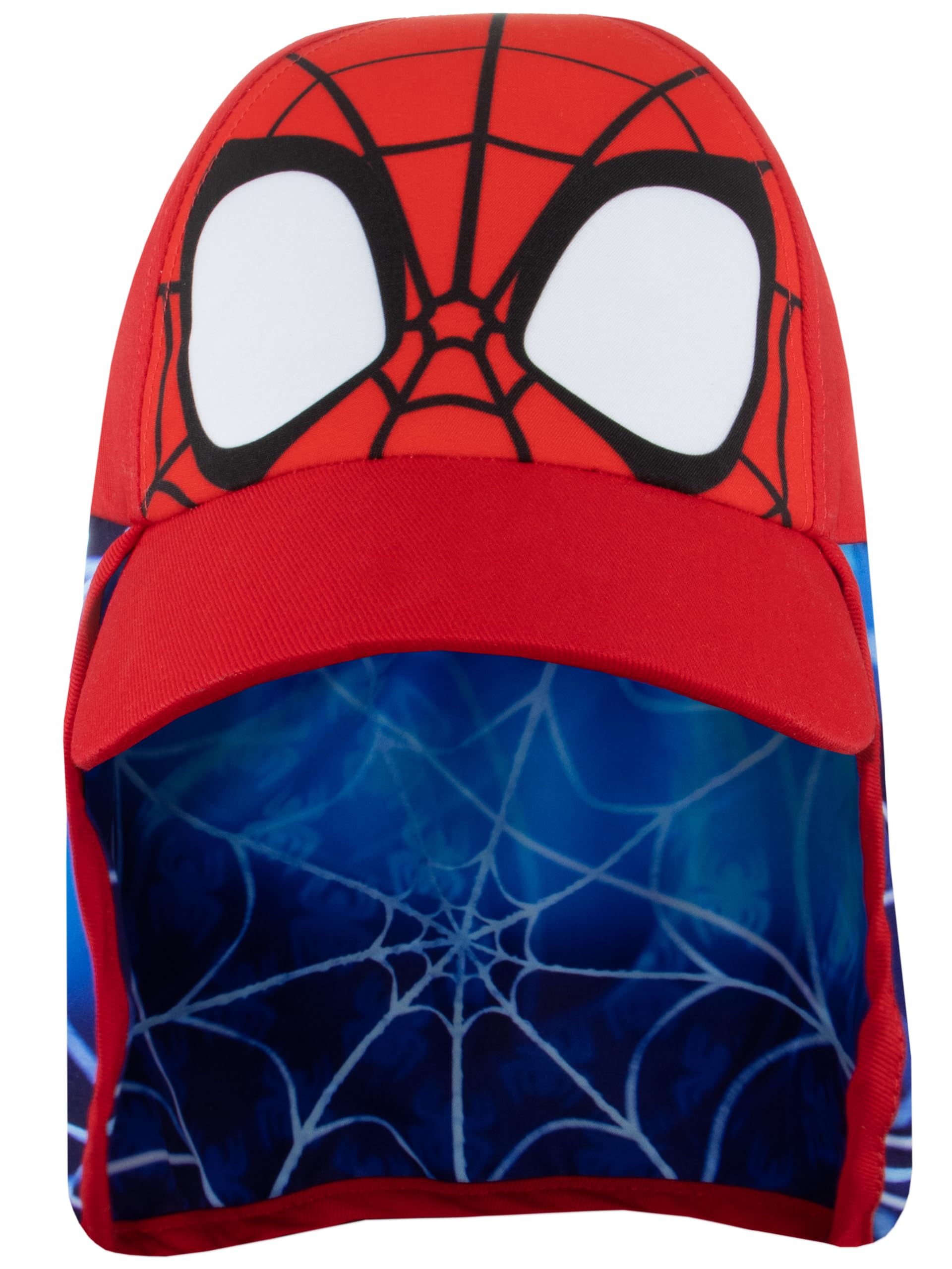 Marvel Boys Red Hat | Spiderman Hat With Visor | Spidey Baseball Cap | Summer Kids Cap | Spiderman Merchandise | One Size |