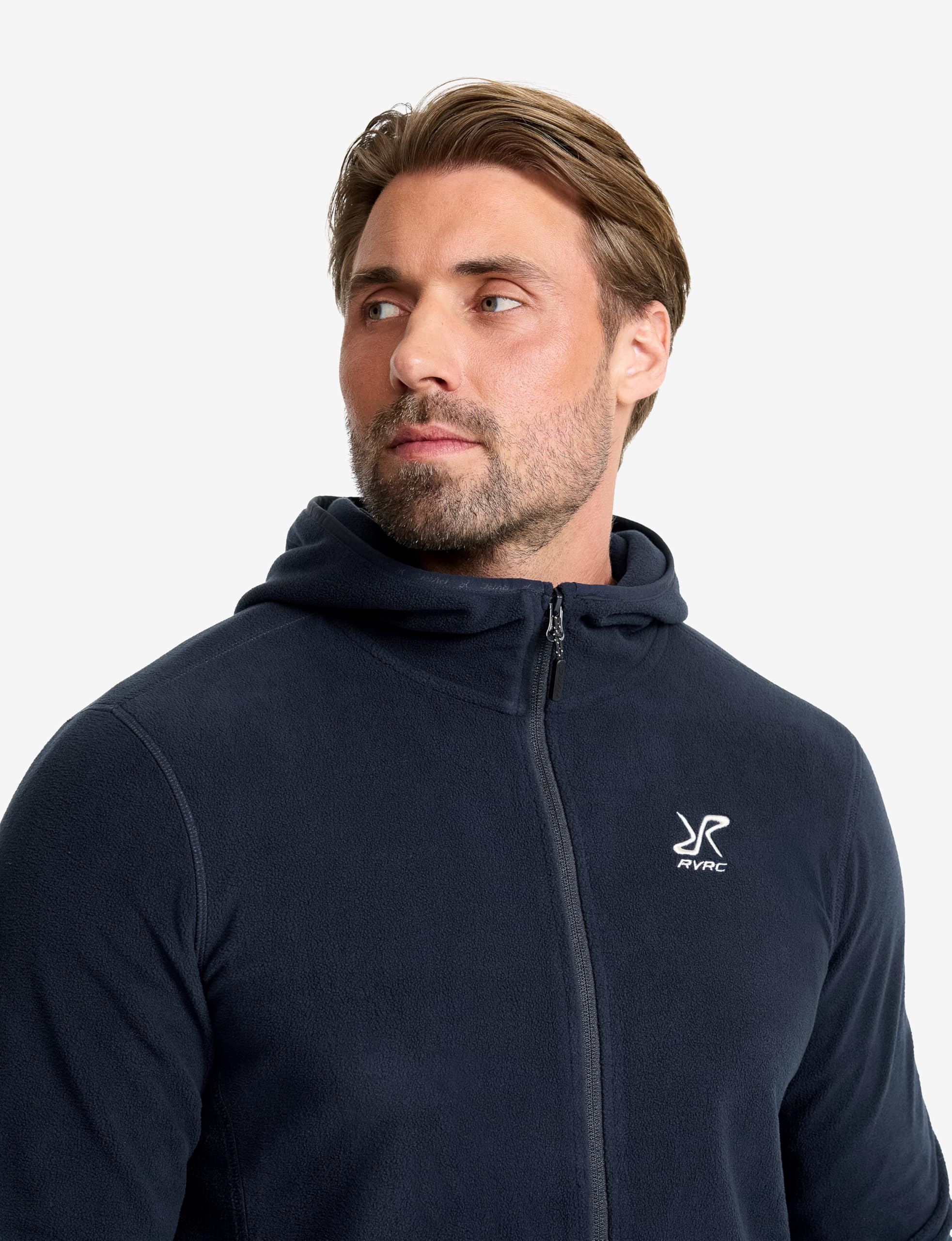 RevolutionRace Hiker Fleece Hoodie da Uomo, Felpa con cappuccio in pile leggera ed elastica