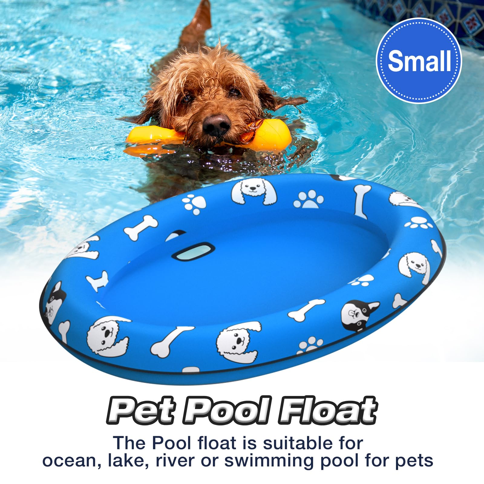 Amazon.co.jp: MICOOYO 犬用浮き輪 - 空気注入式犬用水泳用浮き輪 夏用 