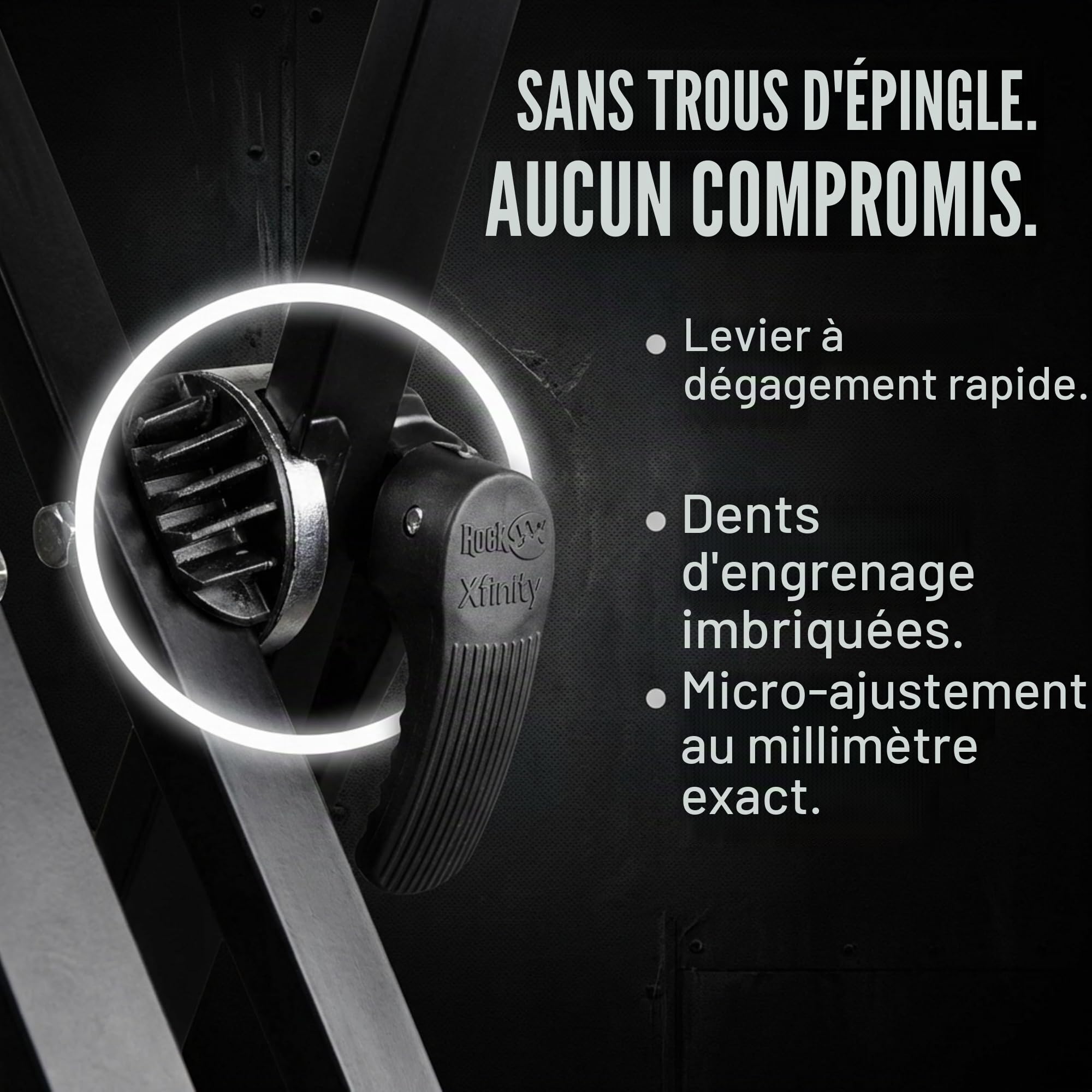 Windsor RockJam RJXX363 Xfinity Support de Clavier Robuste, Support Piano Numérique Double X Réglable, Déverrouillage Rapide, Verrou de Sécurité et Sangles