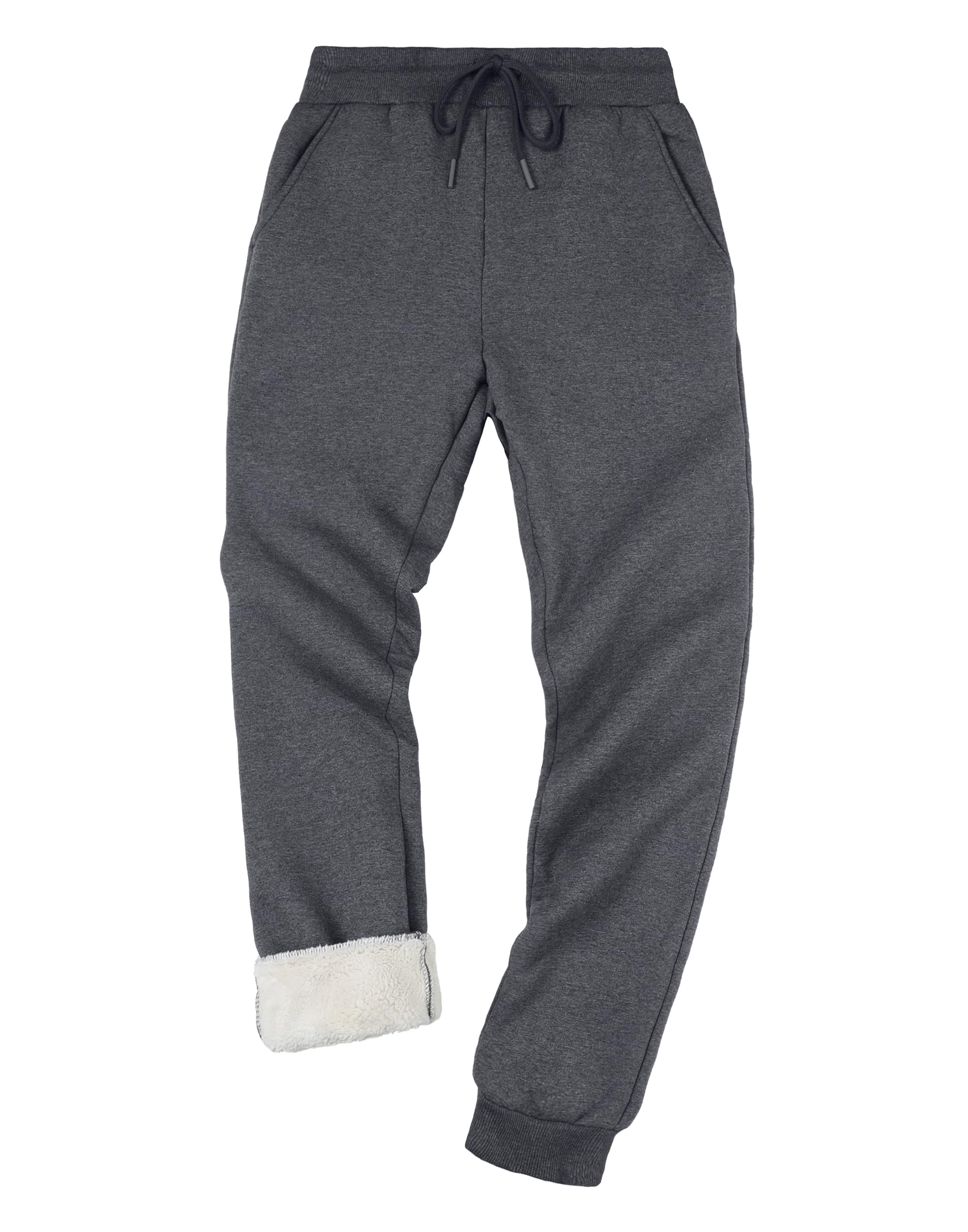 Pioneer Camp Men's Sherpa Lined Sweatpants Winter Warm Fleece Joggers Pants