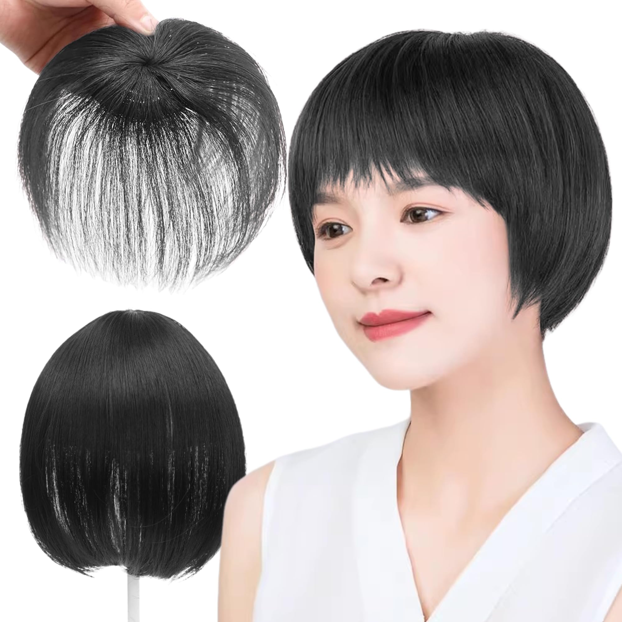Amazon.co.jp: GFun 部分ウィッグ ヘアピース 頭頂部 女性用 つむじ 