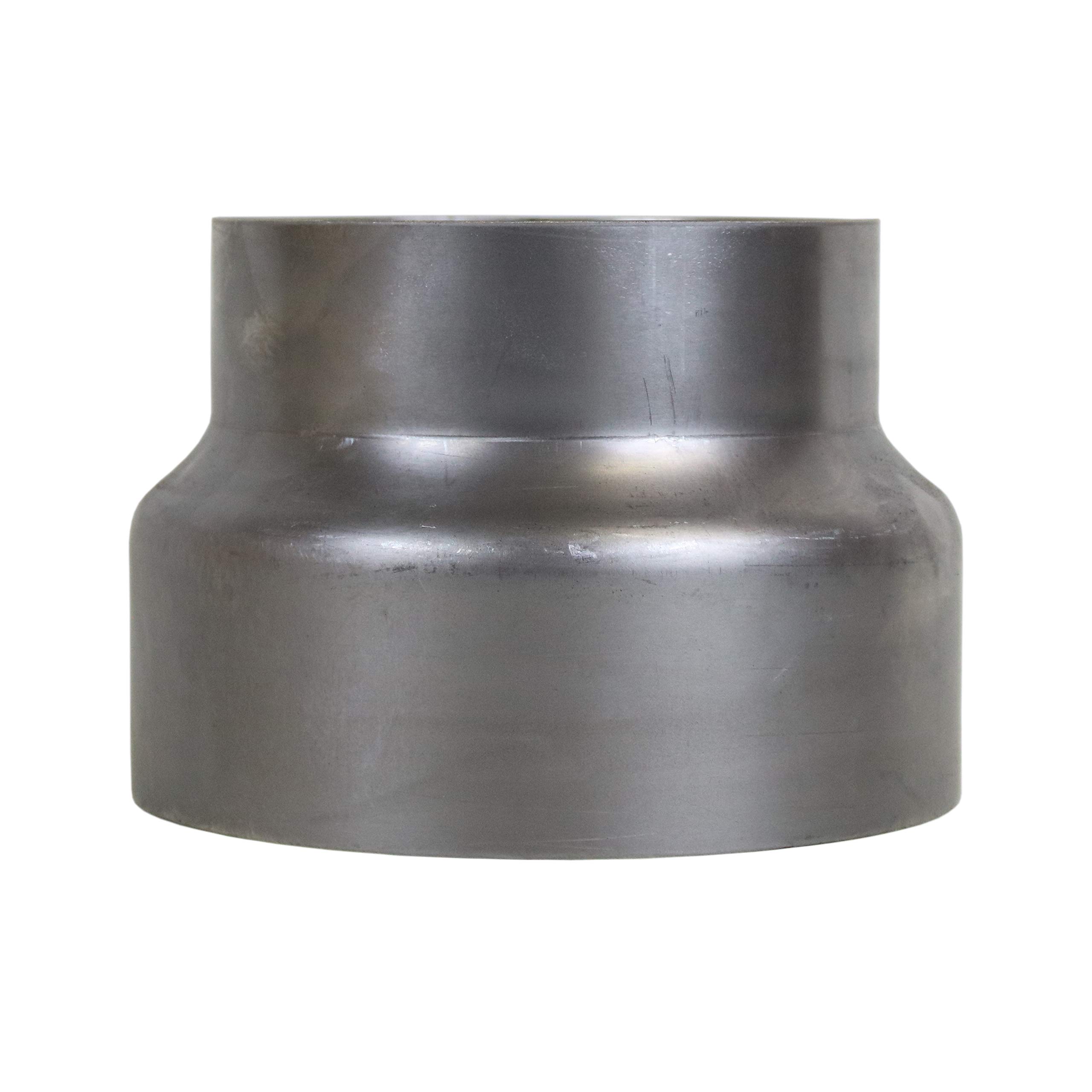 LANZZAS Reducción de tubo de humos de 180 mm de diámetro a 150 mm de diámetro, de acero sin barnizar