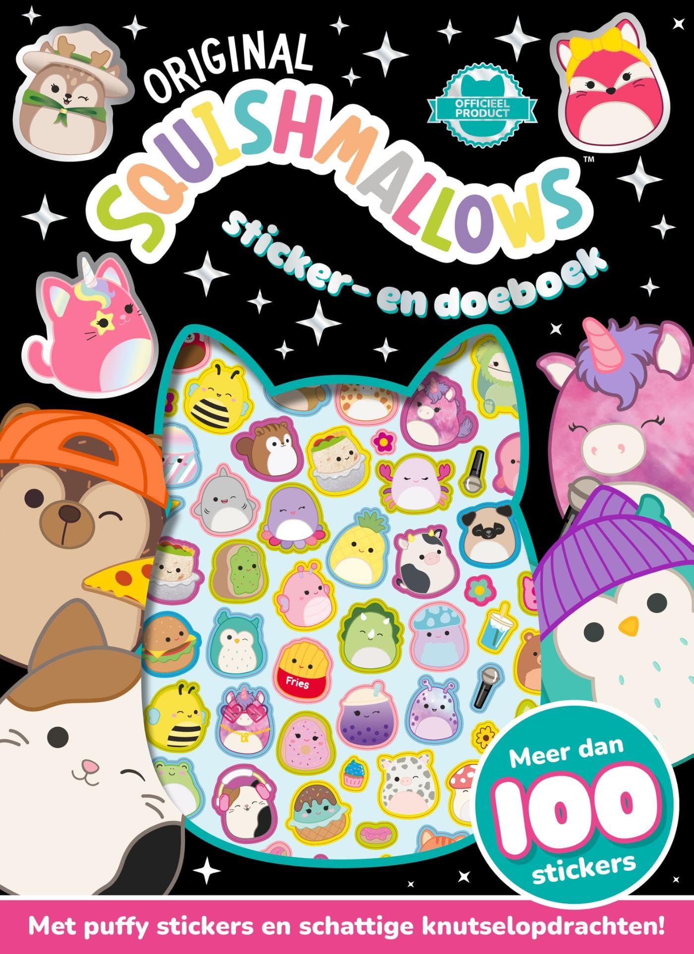 Original Squishmallows sticker- en doeboek: Met puffy stickers en schattige knutselopdrachten! (De Super Squishy Club)