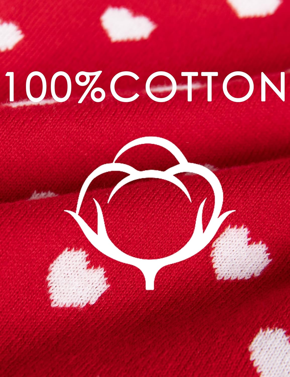 BOBOYOYO Girls Cardigan 100% Cotton Kids Heart Cardigan Sweater Valentines Long Sleeve Toddler Girl Soft Knit Cardigan - Image 6