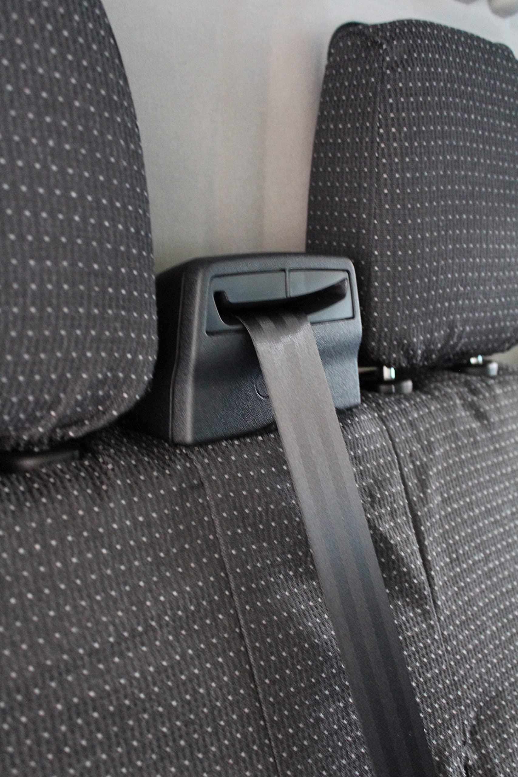 Italfodere - Coprisedili Auto Compatibili con Ford Transit Custom - 3 Posti - Fatti a Mano - Cotone - Gommapiuma - Poliestere - Accessori Auto Interno - Antracite - Made in Italy