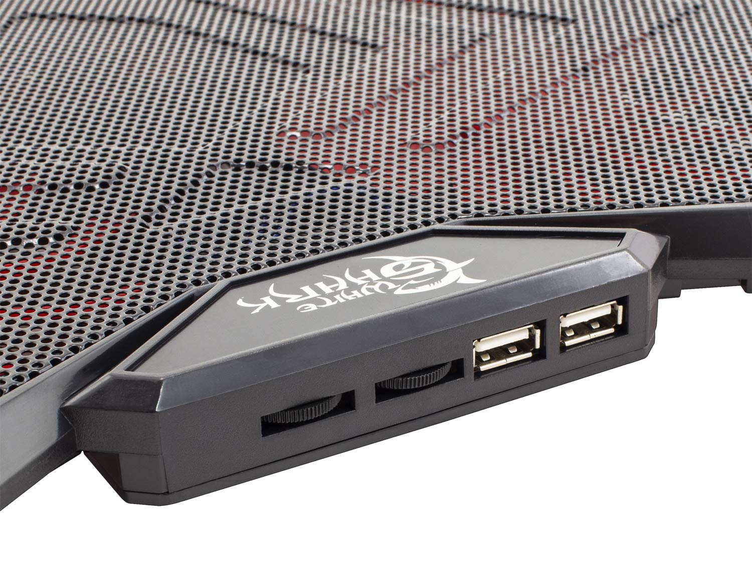 White Shark ICE WIZARD Base di raffreddamento portatile da 15,6 a 17,3, 5 ventole, USB, silenzioso, LED