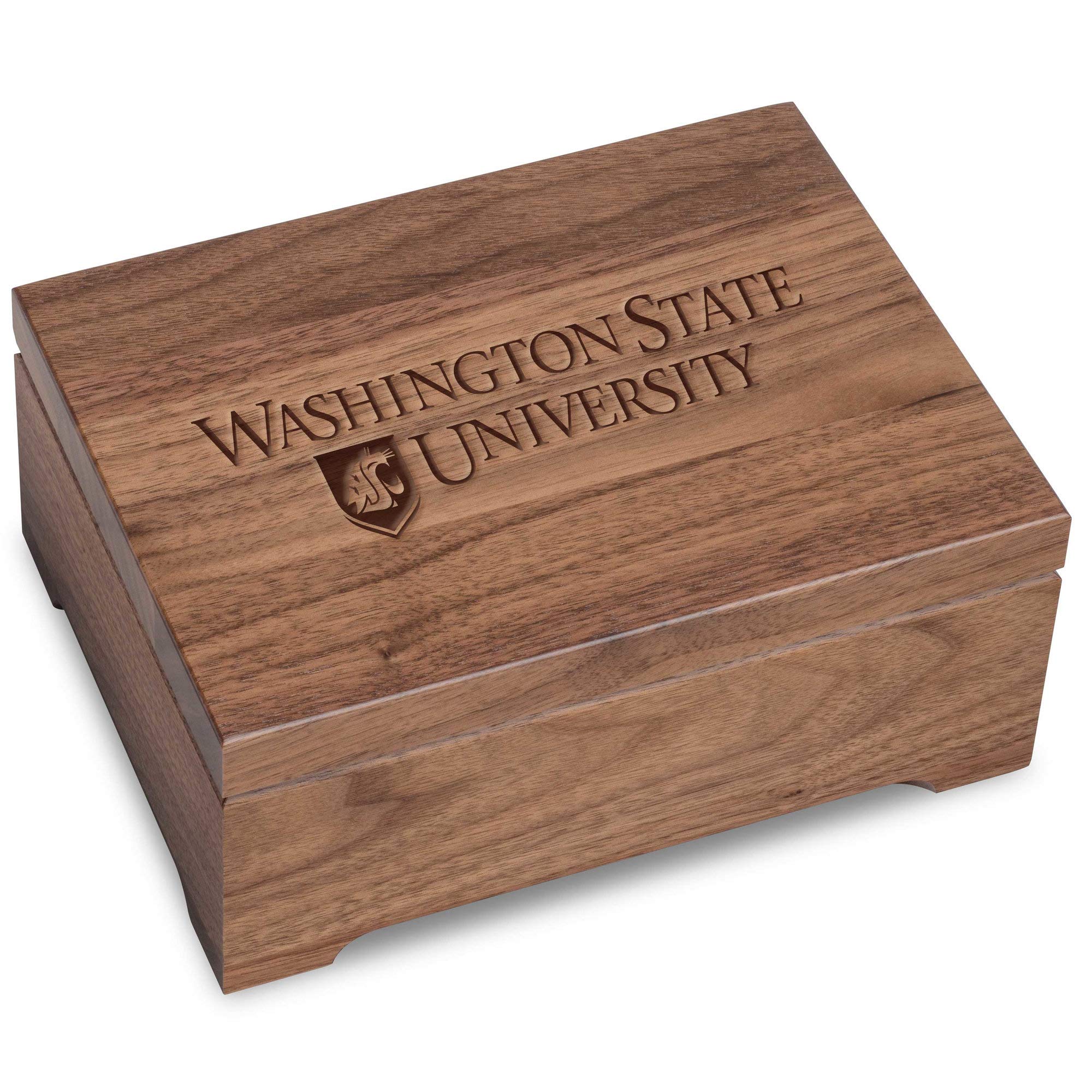 M. LA HART Washington State University Solid Walnut Desk Box