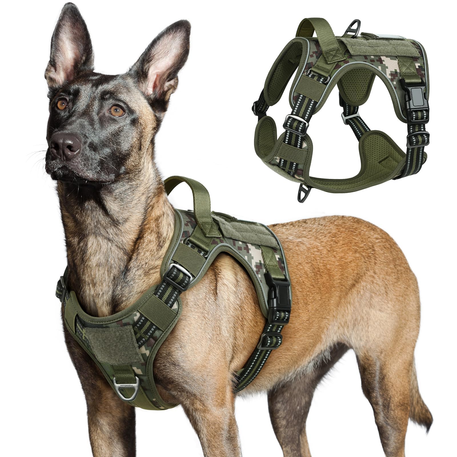 rabbitgoo Tactical Dog Harness Large