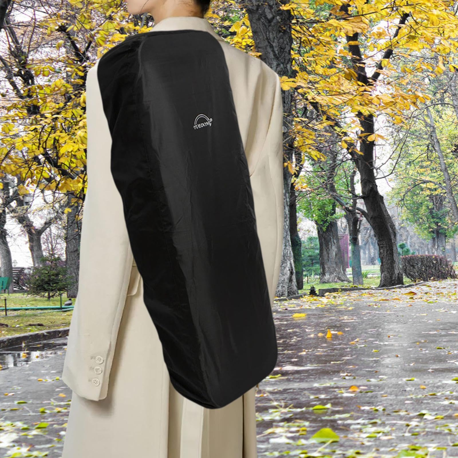 perfeclan Étui à violon, housse de pluie, anti-poussière, protection pour instrument de musique, pochette de rangement, étui à violon, imperméable, sac pour, Noir pour alto