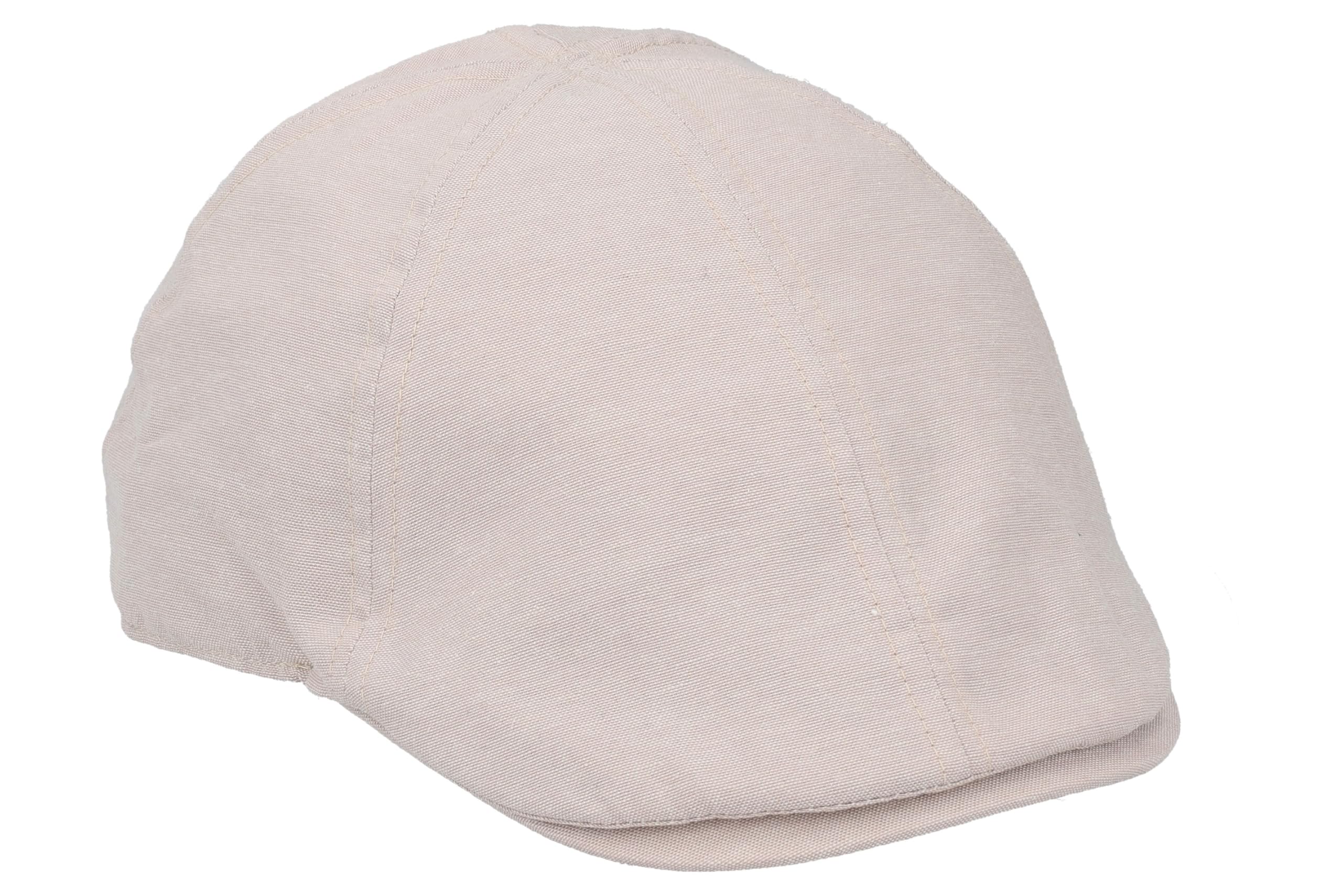 Coppola Estiva Uomo in Cotone Leggero, Stile Classico Inglese, 3 Colori: Navy, Taupe, Sabbia