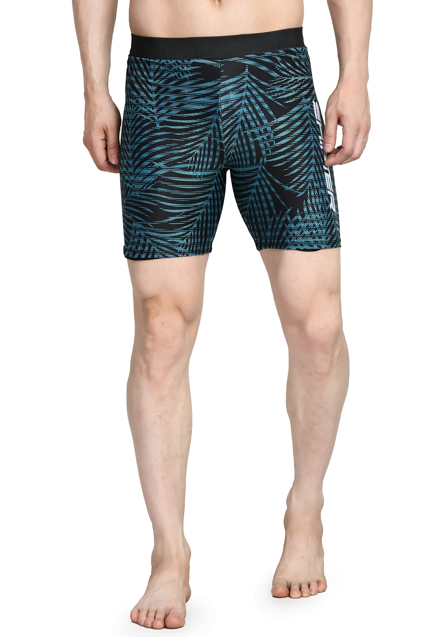 SHIFTER Men Long Jammers Swimming Shorts Trunks Costume| Premium Lycra Nylon Blend Fabric for Great Comfort | Stretchable Fabric | Ideal Swimwear for Boys
