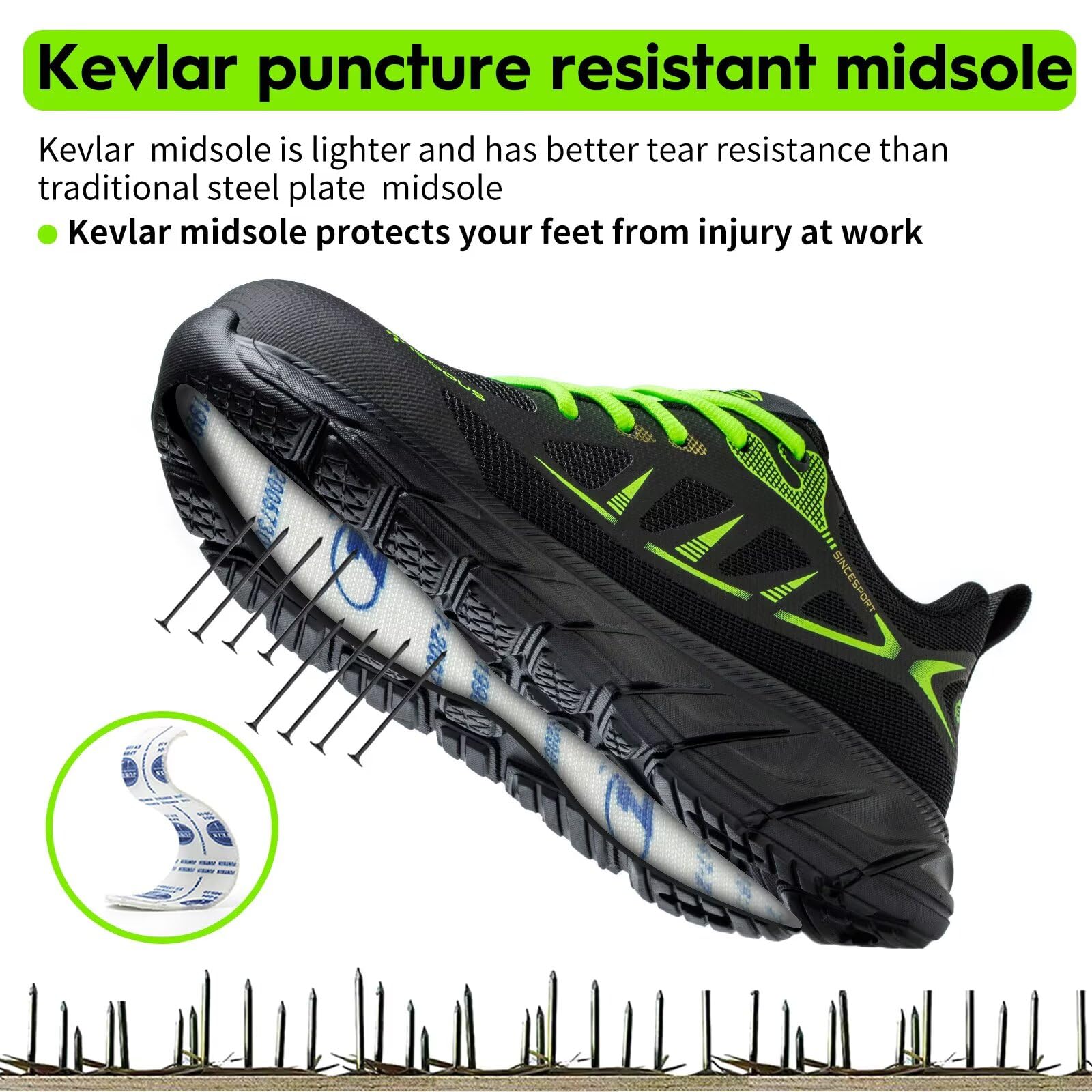 Scarpe Antinfortunistiche Uomo Leggere Scarpe da Lavoro Donna Comodo con Punta in Acciaio Antiscivolo Scarpe Sicurezza