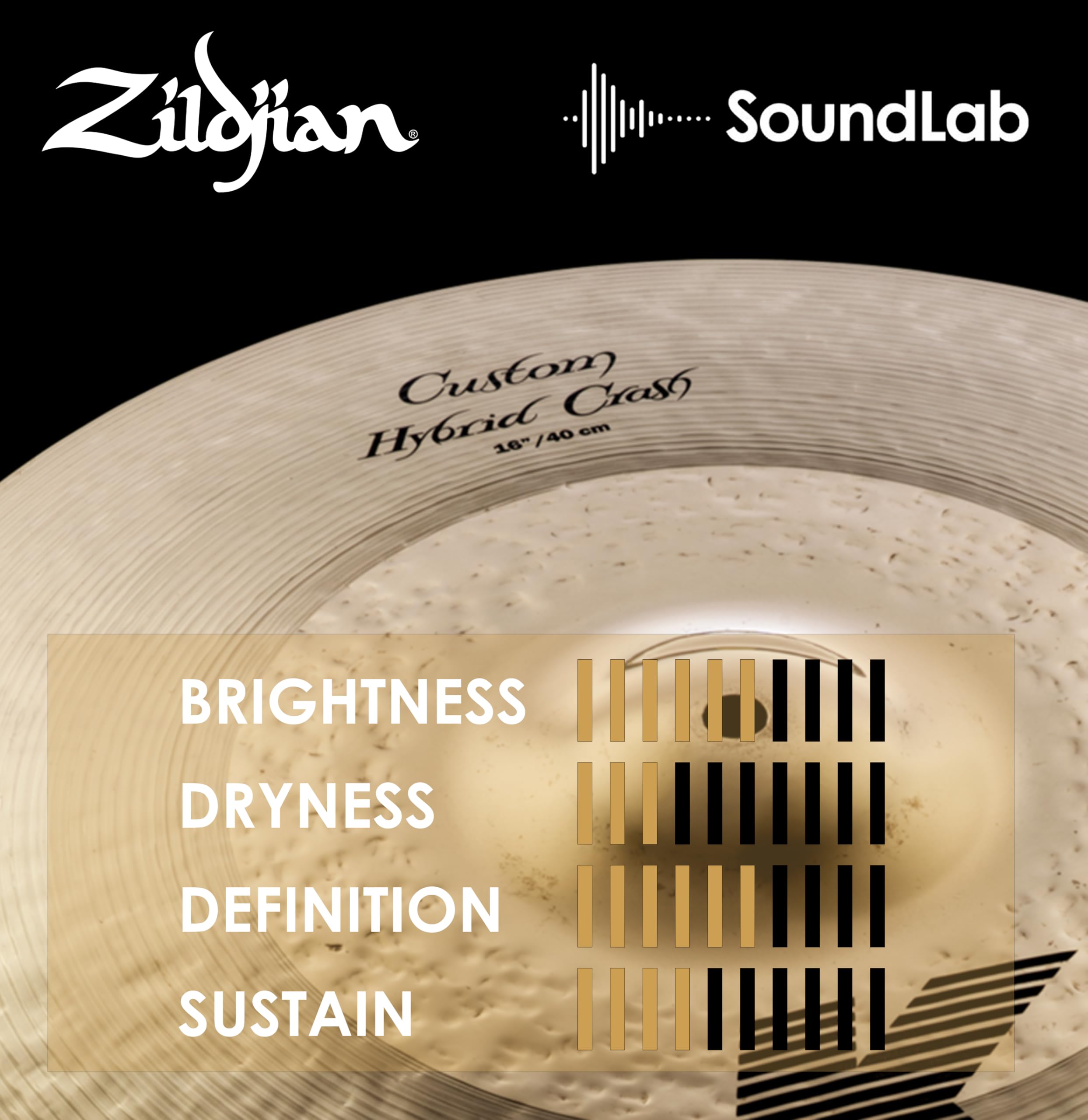 Zildjian K Custom Series - 16" Hybrid Crash Cymbal