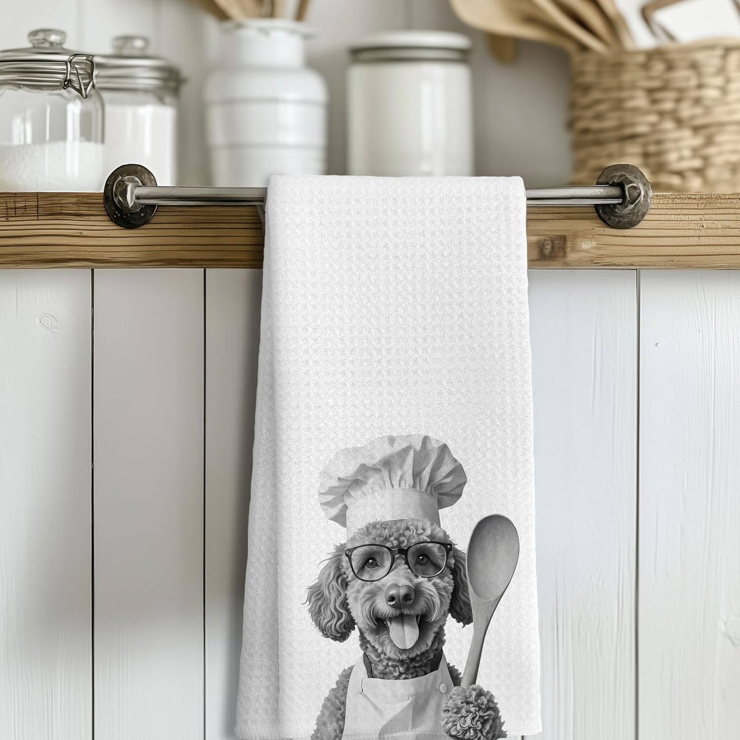 Funny Goldendoodle Dog Kitchen Towels, Goldendoodle Golden Doodle Gifts Dish Tea Towels for Kitchen Decor, Doodle Mom Gifts Hand Towels, 16x24 Inches - Image 3
