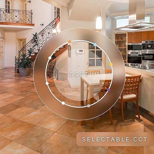 Miniatura 5 de Perlglow Luminaria blanca redonda sin borde de 3 pulgadas alta salida lámparas empotrables LED -14 W  100 W regulable IC nominal - CRI 90 ángulo de