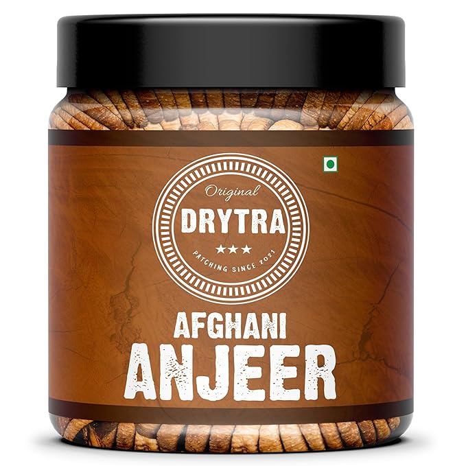 Drytra Afghani Anjeer-1Kg Premium Qulaity | dry fruits | Dried Figs Anjir | Dried figs |Rich Source of Fibre Calcium & Iron at Rs. 499