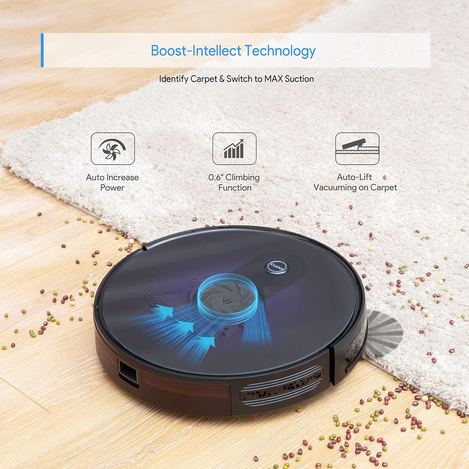 Bagotte BG600MAX with Boost-Intellect Technology on carpet
