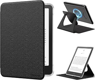 MoKo 360°Rotating Detachable Case for 7" eBook Reader, Silk Black