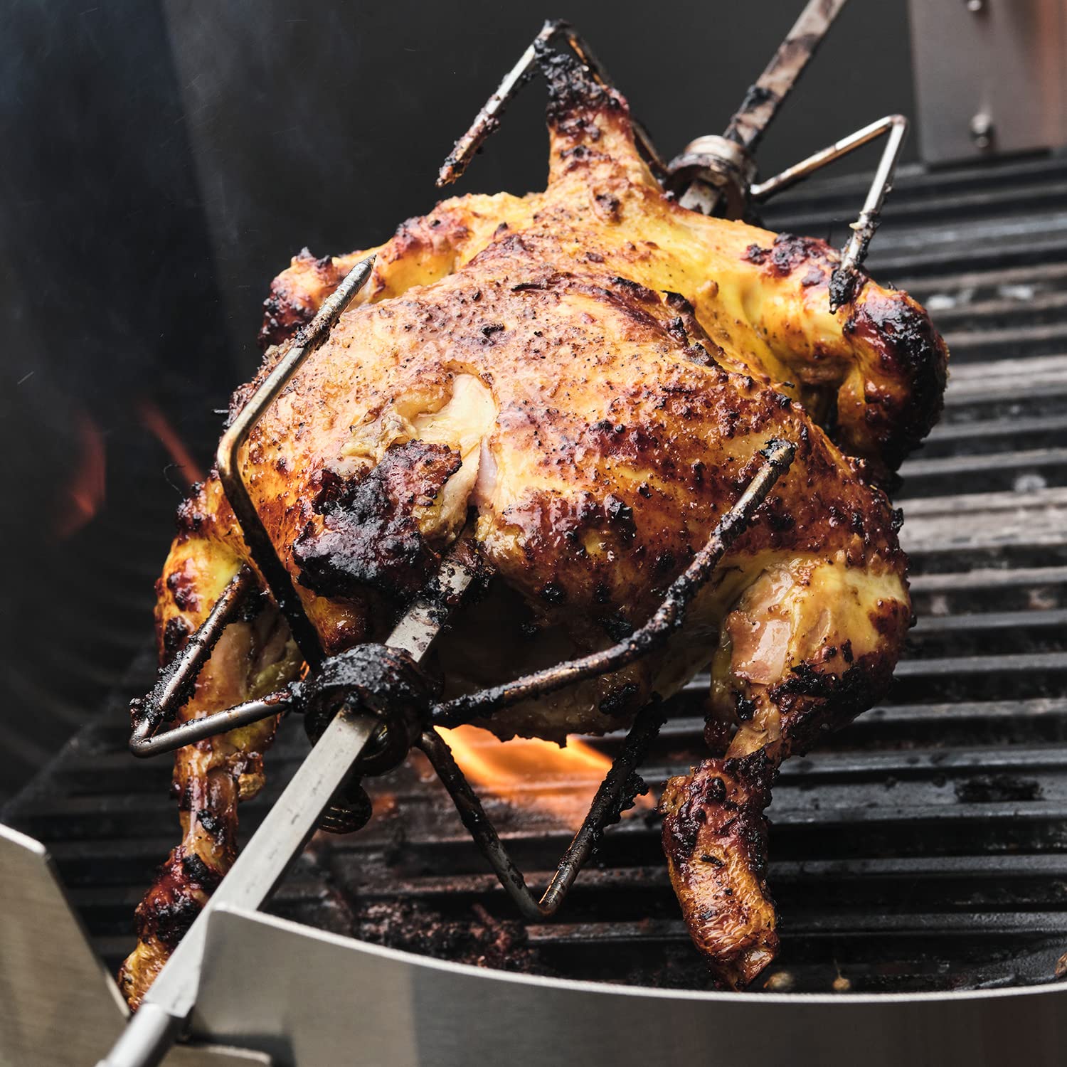 Morsø Rotisserie Medio – elektrischer Grill-Drehspieß aus rostfreiem Stahl, Grillspieß mit Motor für Gasgrill Forno Gas Medio, im cleanen Design