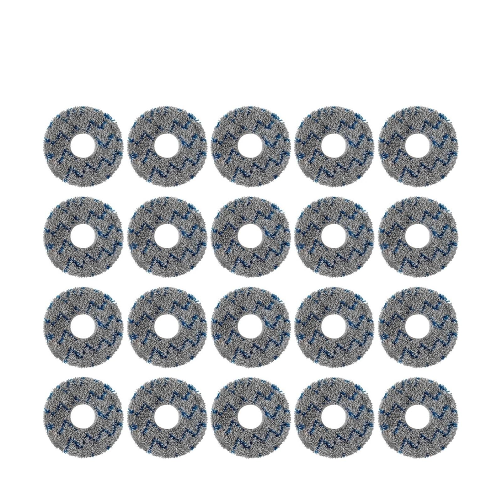 VIXWDRUTY Compatible For Ecovacs，Compatible For DEBOT，X1/X2/T10/T20/T30 MAX/PRO/T50/DEX86 Parts Main Roller Side Brush Filter Mop Cloth(B-20PCS)