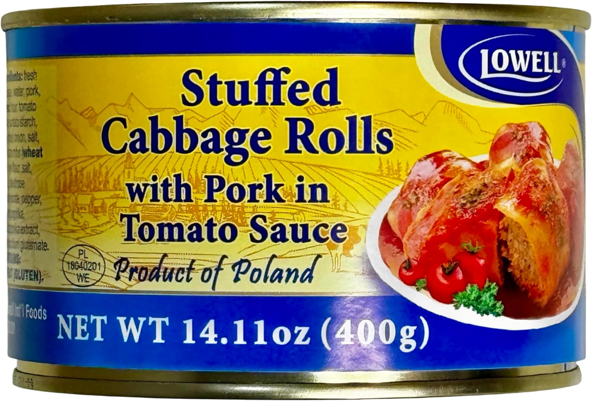 Lowell Foods Canned Stuffed Cabbage Rolls with Pork in Tomato Sauce 400g