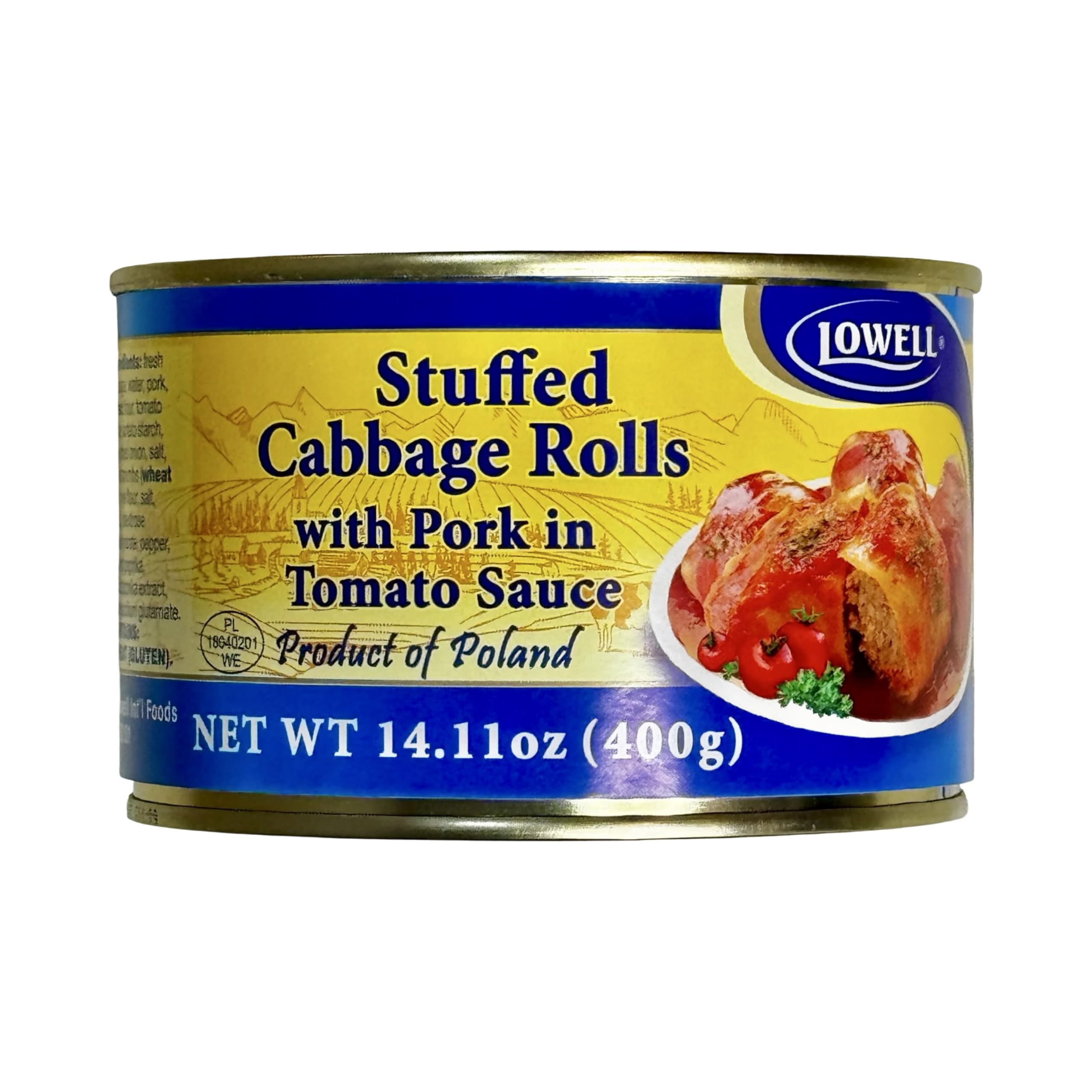 Lowell Foods Canned Stuffed Cabbage Rolls with Pork in Tomato Sauce 400g