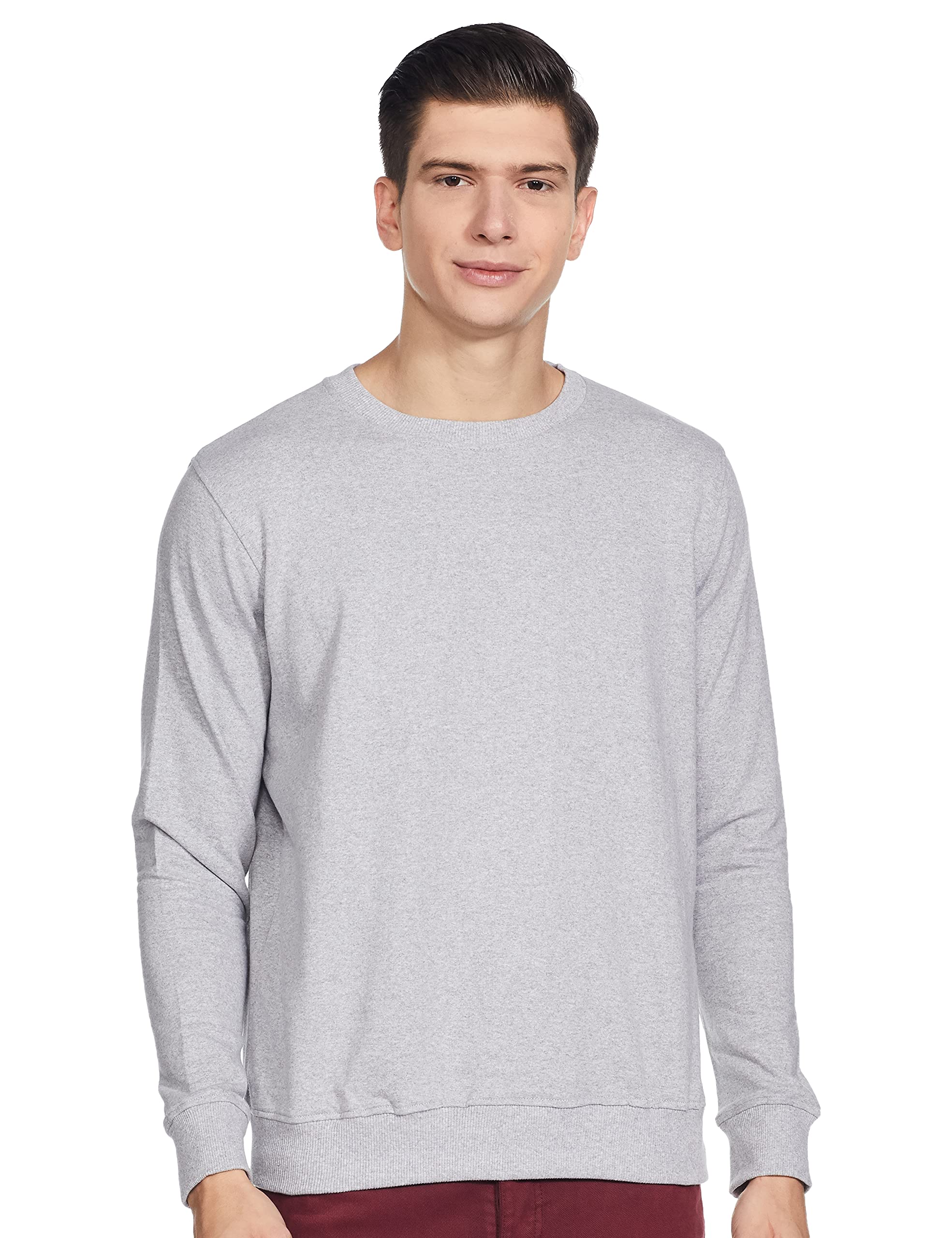OOBANIMen's Cotton Crew Neck Sweatshirt