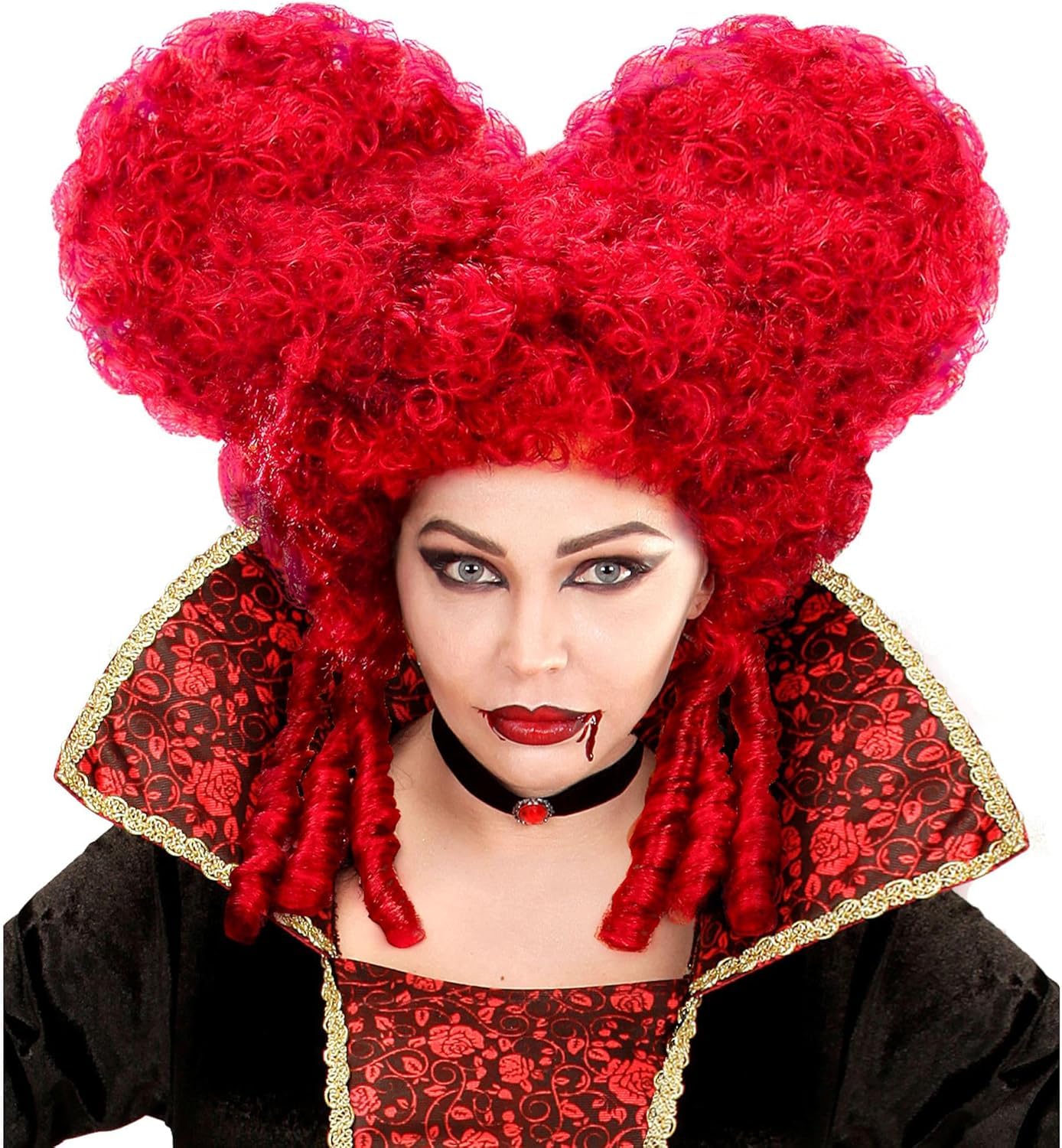W WIDMANN MILANO Party Fashion - Peruka barokowa, arystokraci, dworzanie, renesans, kostiumy karnawałowe, sztuczne włosy, Halloween