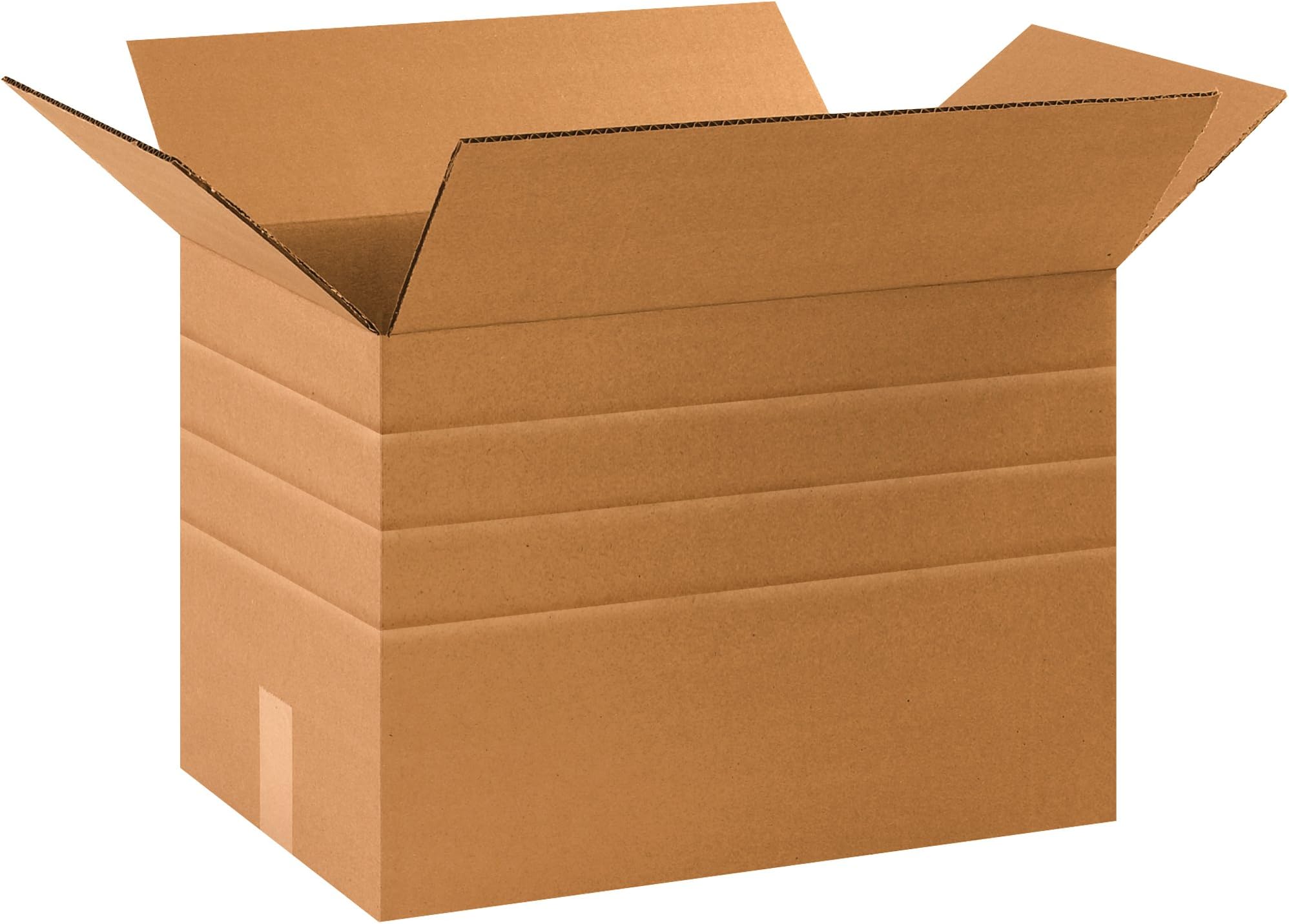 Tape Logic TLMD171112 Multi-Depth Corrugated Boxes, 17 1/4" x 11 1/4 x 12", Kraft (Pack of 25)