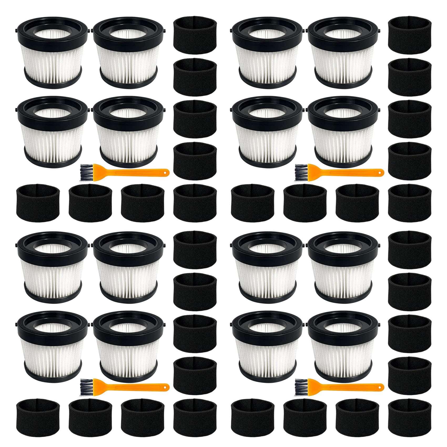 DCV5011H zestaw 16 filtrów HEPA do bezprzewodowego odkurzacza ręcznego DCV501HB, z 32 filtrami piankowymi i 4 szczotkami