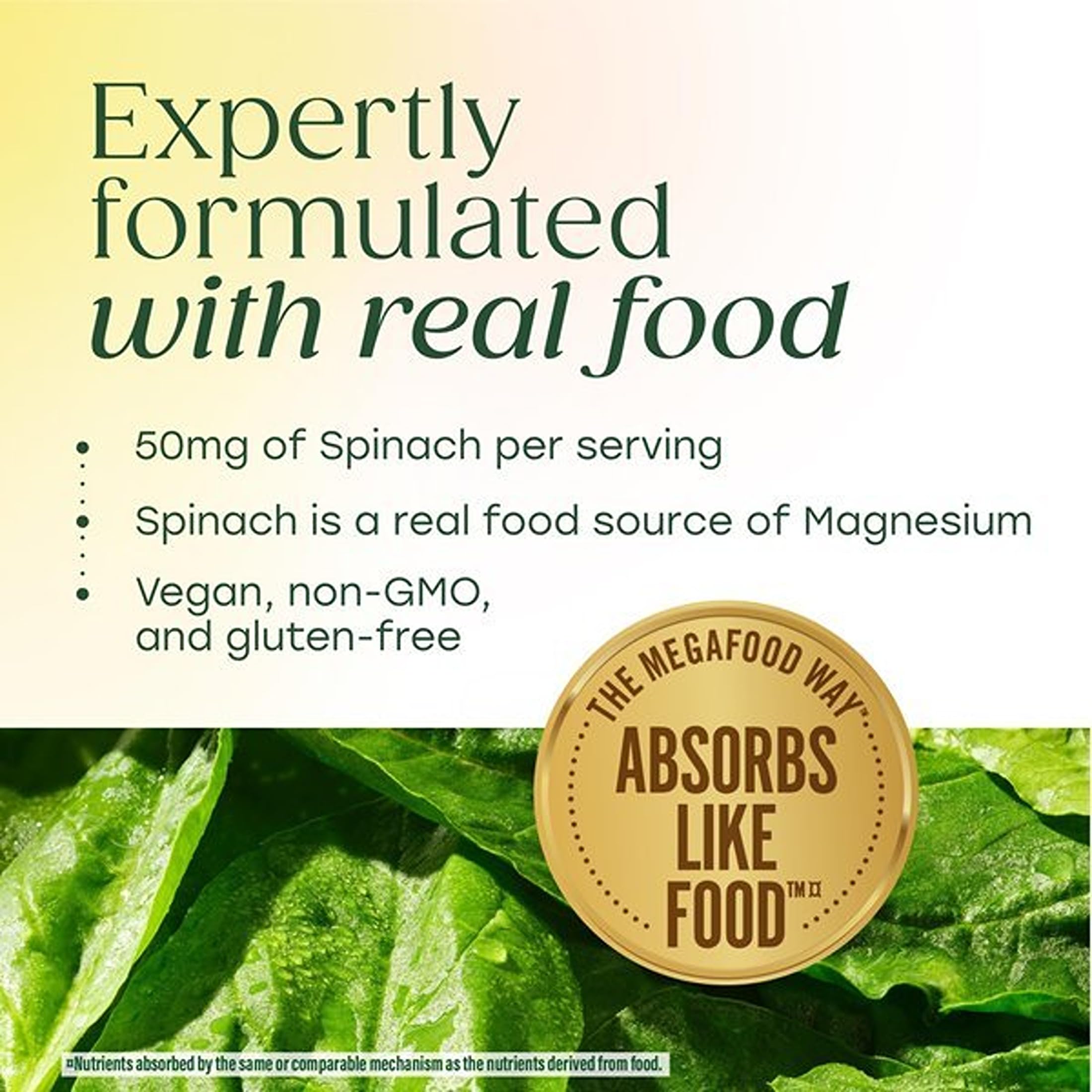 MegaFood Magnesium Glycinate, Heart & Nervous System Support, 60 Tablets — Amazon image 6