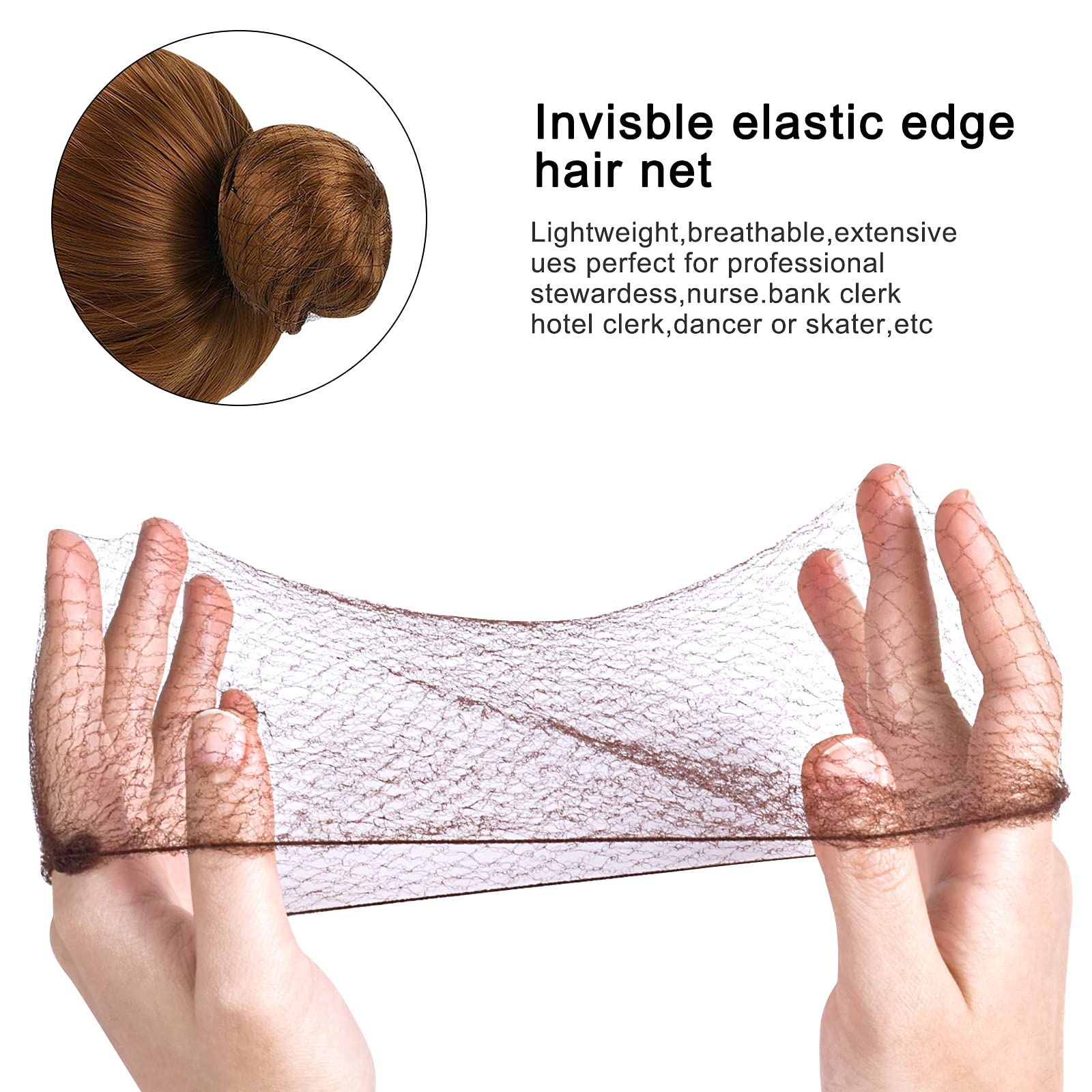 Rete per capelli donna QHP Invisible Pearl QHP