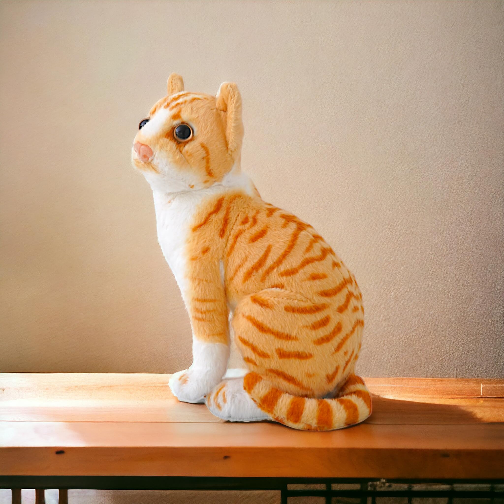 Orange Cat Plush Toy, Ultra-Soft, Beautiful Brown Color, Adorable Kitten, for Home Decore, Stress Reliever Stuffed Animal, Realistic Look Surplus Quality Ideal Gift for Kids Girls, 35cm (B0D1CJ79H5) Amazon Price History, Amazon Price Tracker