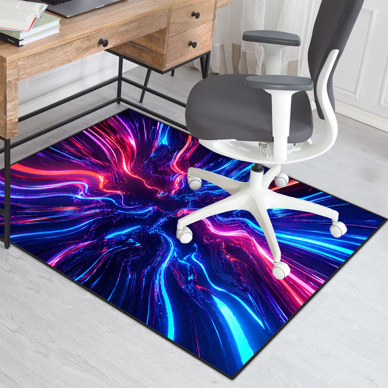 Tapis Gaming Sol Antiderapant de Chaise de Bureau 200 x 300 cm