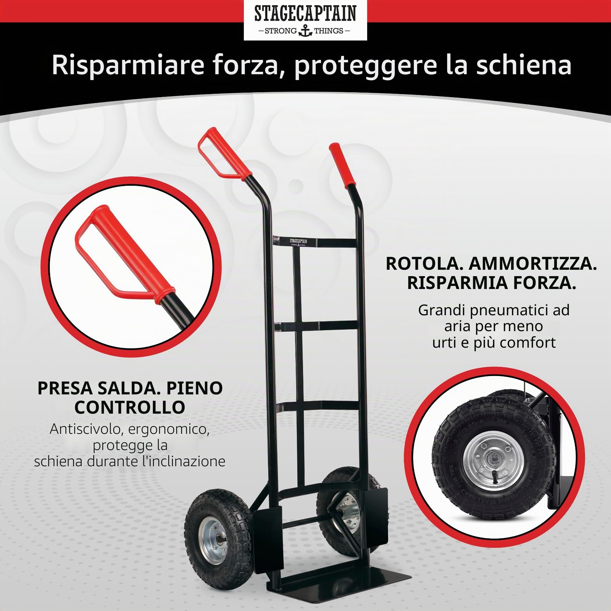 Stagecaptain Carryboy Carrello per sacchi, max. 200 kg