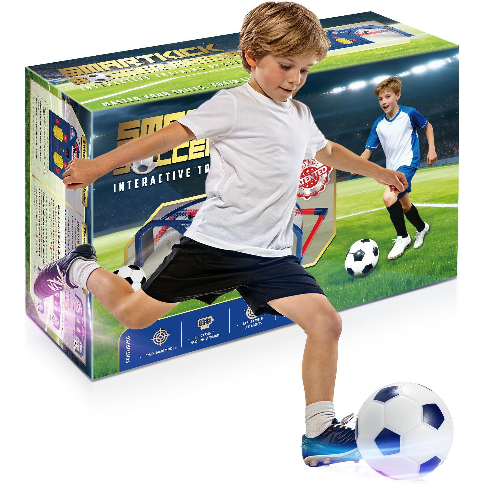 Soccer BOT - Juguetes de Entrenamiento de Fútbol para Niños | Juego de Balón Interactivo con Efectos | Entrenador de Fútbol (1 Futbol)