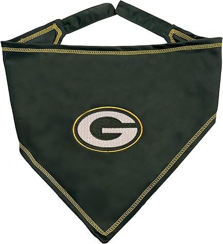 Pets First NFL Green Bay Packers TIE - Bandana para perro, pequeñamediana. Pañuelo para perro, para mascotas, gatos, perros, la mejor bandana para