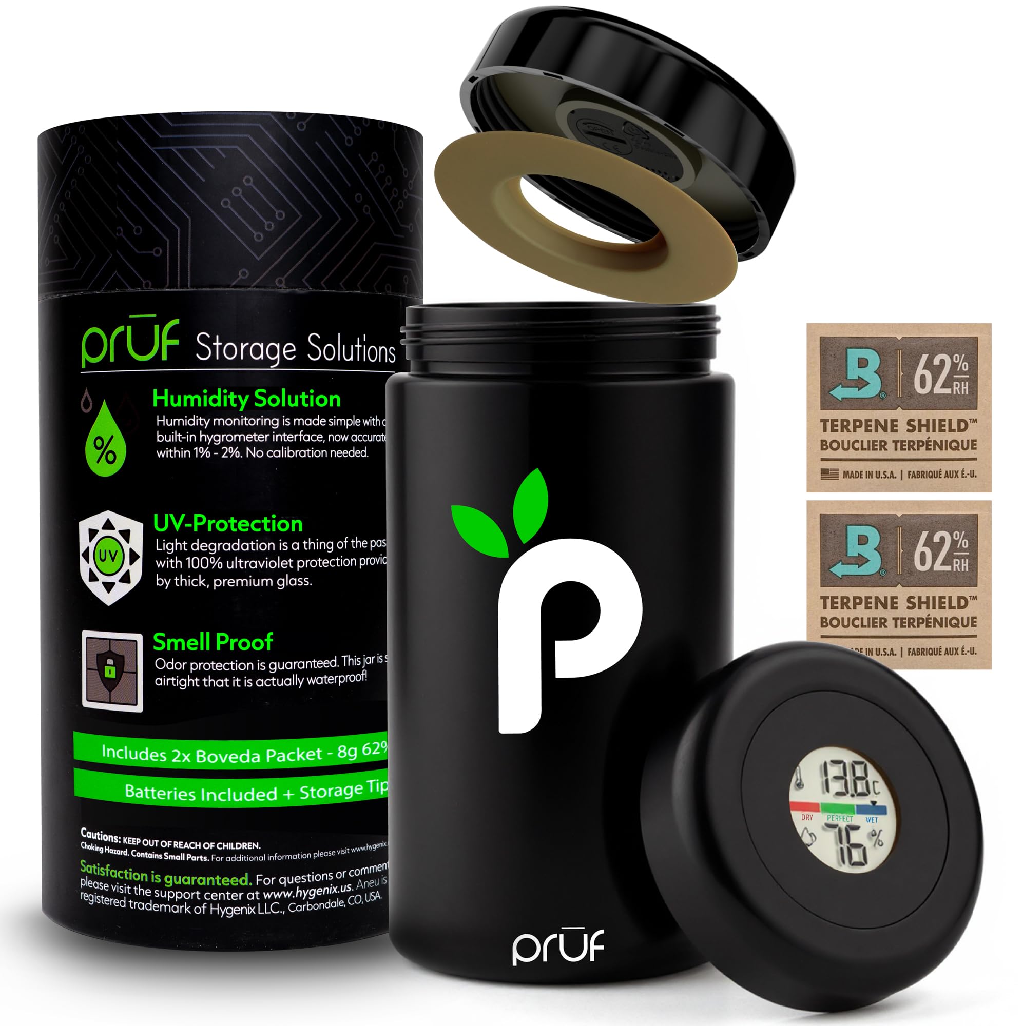 Prūf Controlled Environment Airtight Storage Jar