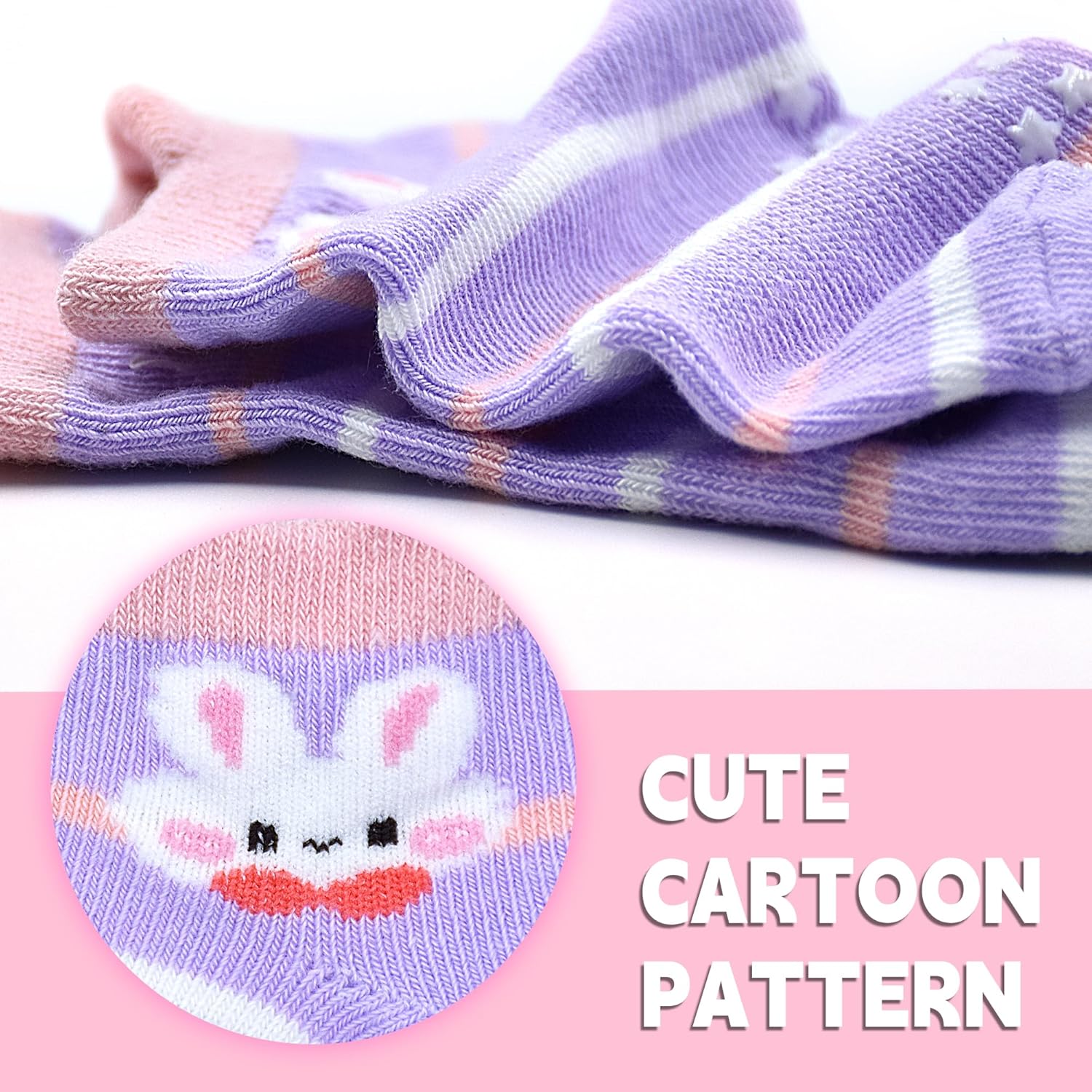 ELUTONG Toddler Socks with Grips Anti Slip Ankle Socks 12 Pairs for 1-7 Years Boys Girls Kids Infant Baby - Image 5